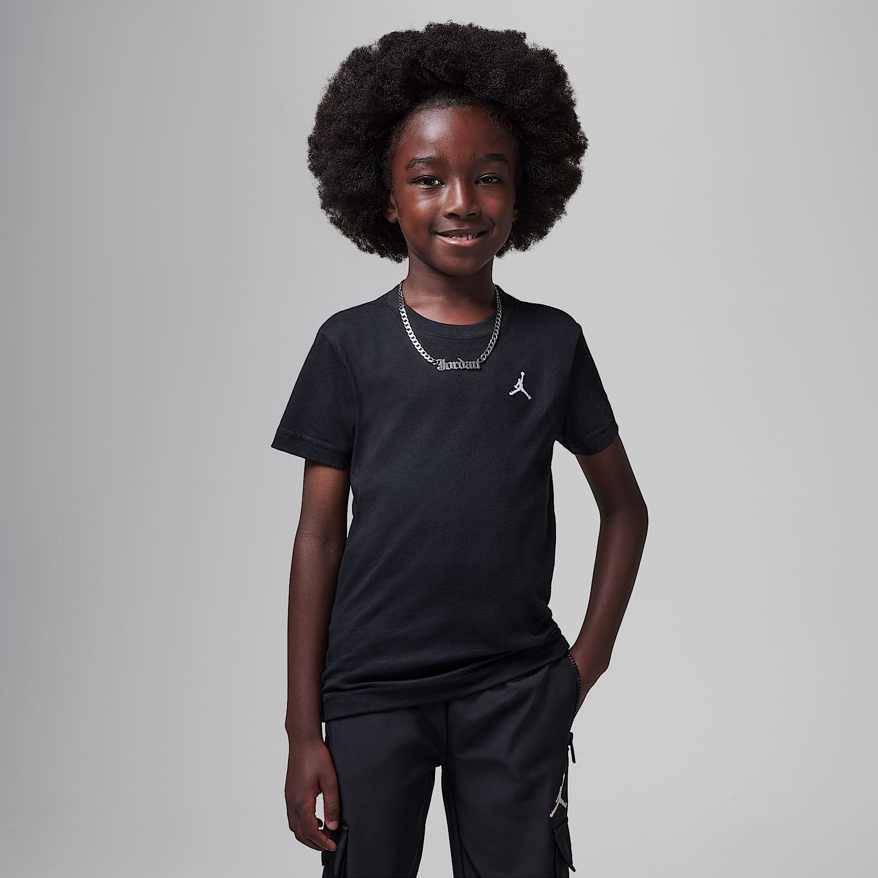 Playera bordada Jumpman Air para niños talla pequeña Jordan