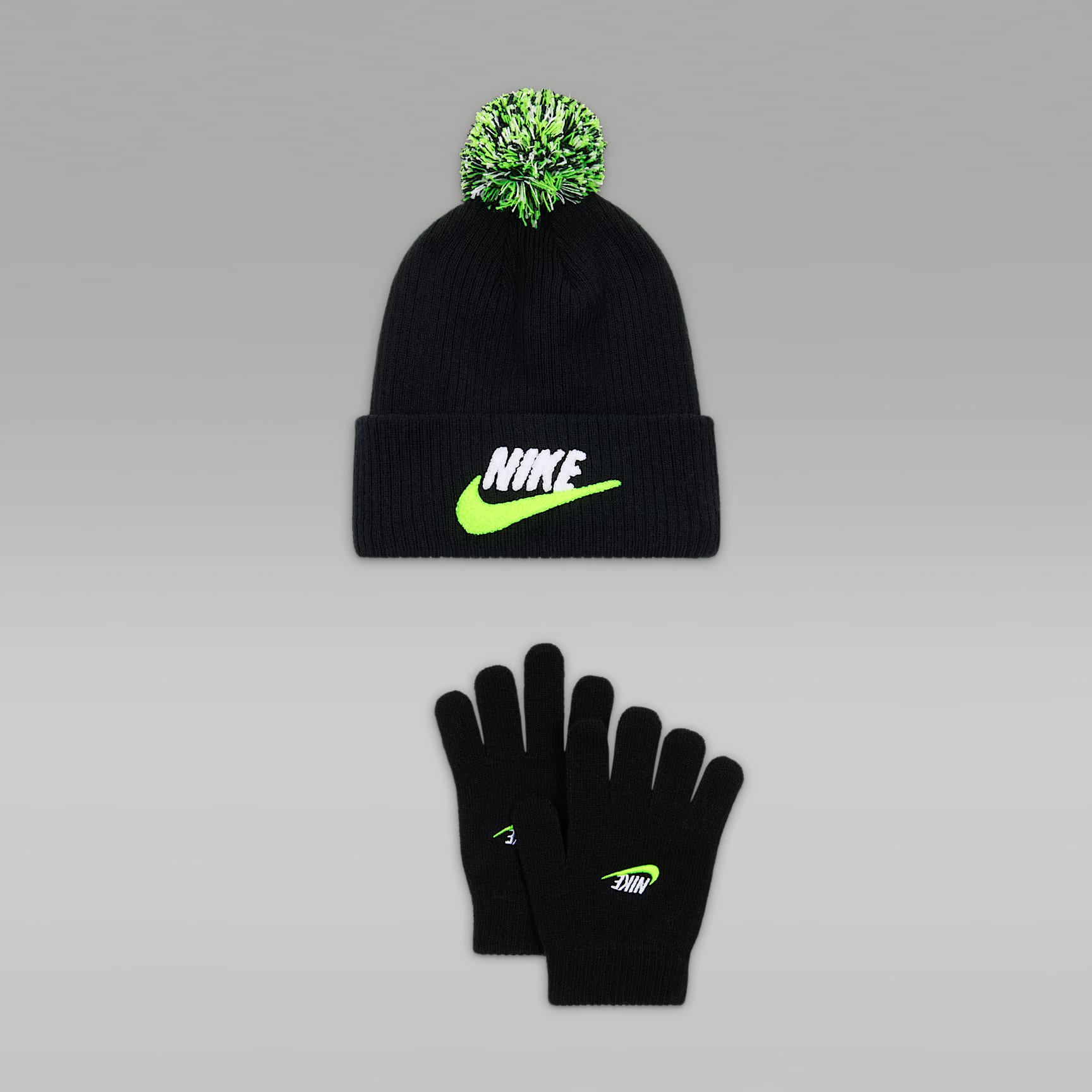 나이키 클럽 주니어 셔닐 피크 투피스 비니 세트