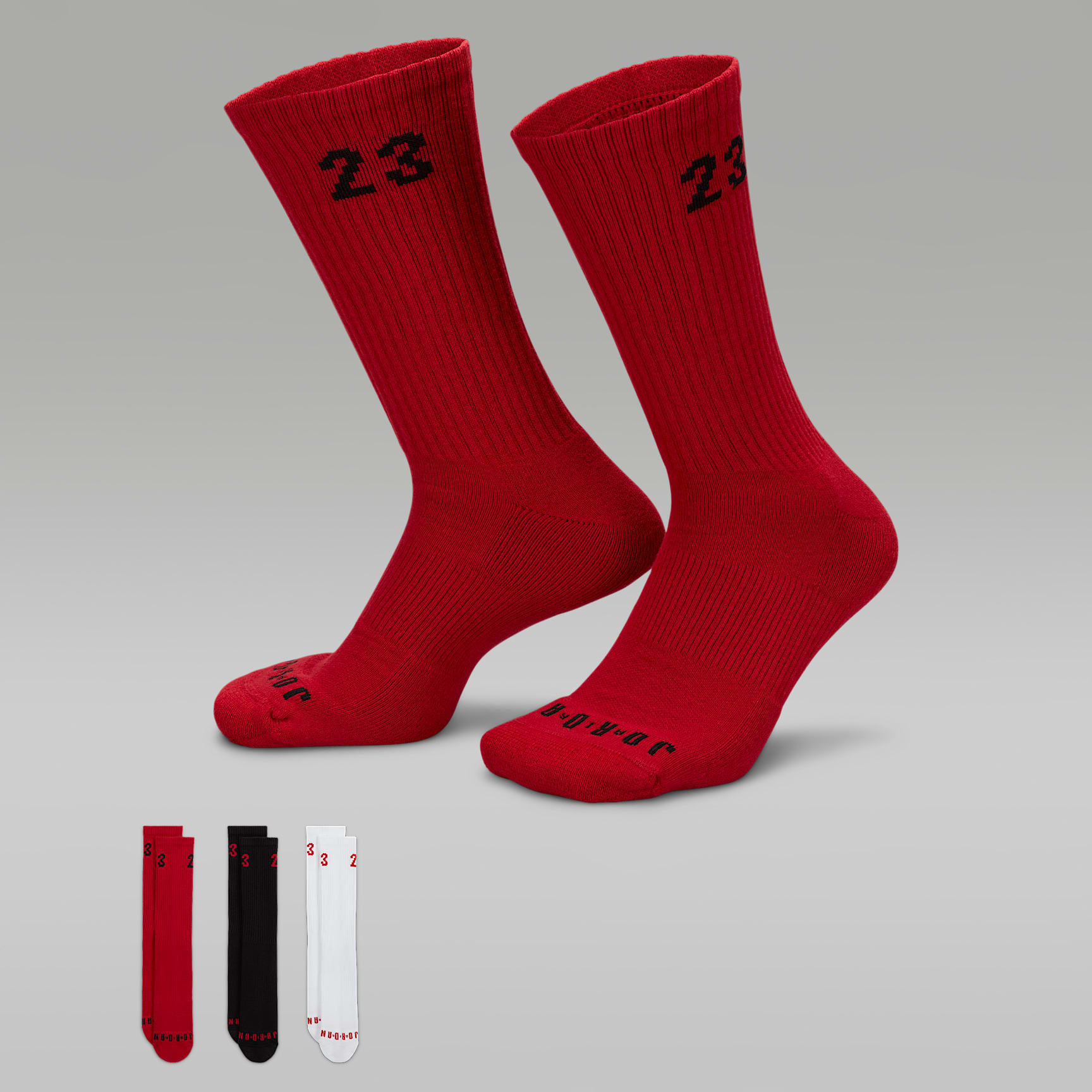 Κάλτσες μεσαίου ύψους Jordan Essentials (τρία ζευγάρια)