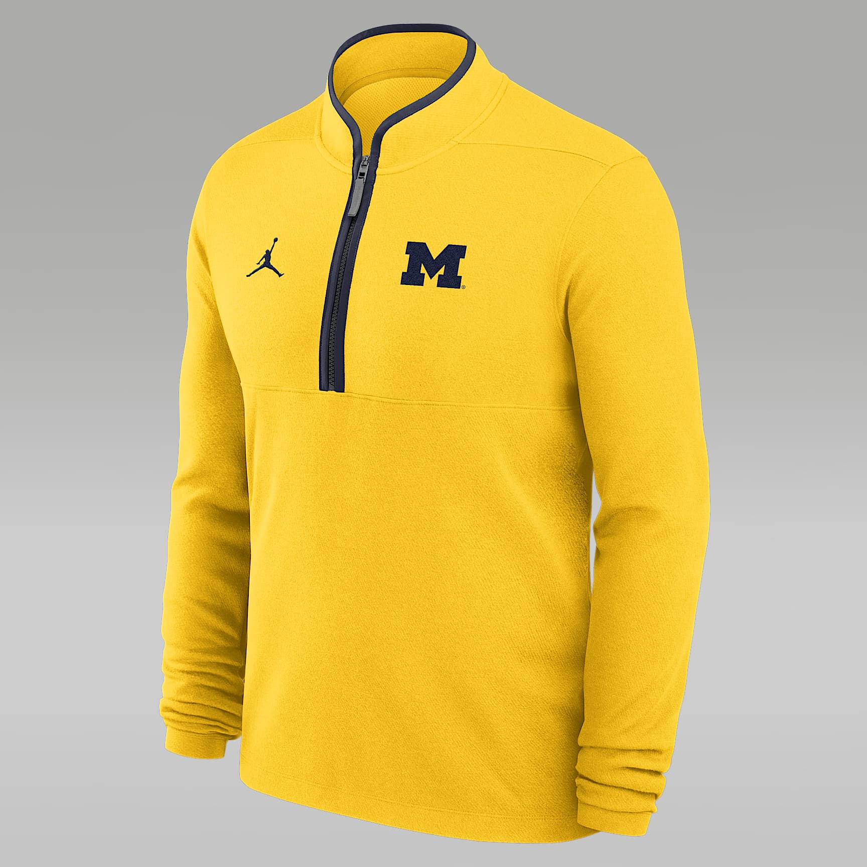 Michigan Victory Men's Jordan Brand Dri-FIT College 1/2-Zip Long-Sleeve Top