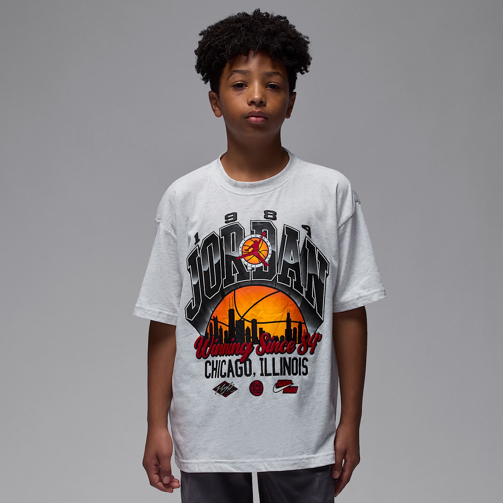 Playera Skyline Wins para niños talla grande Jordan