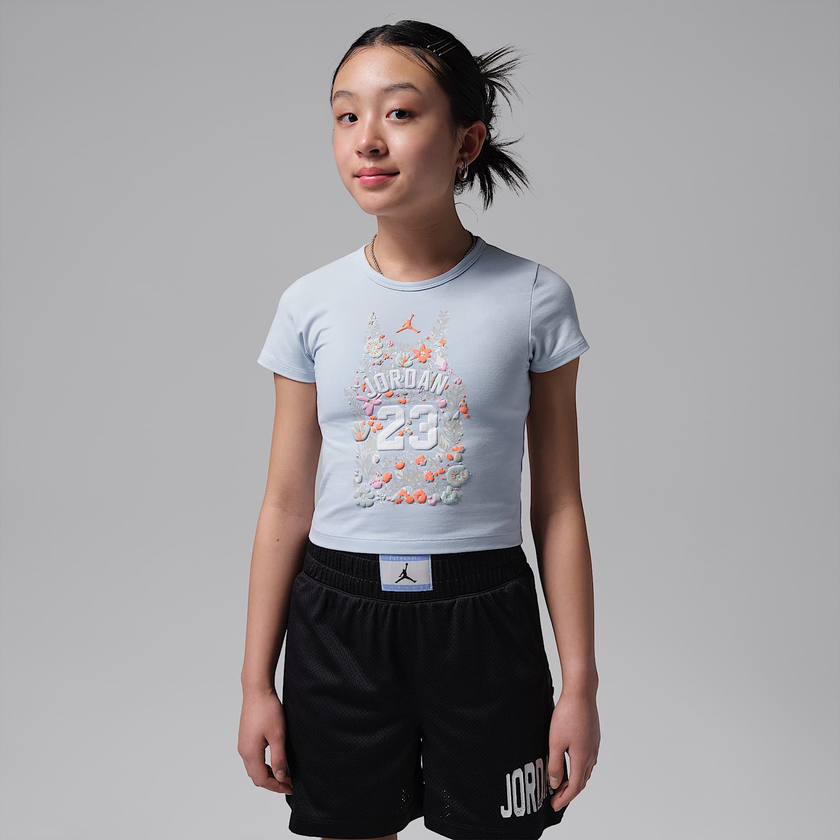 Jordan Big Kid's Floral Jersey T-Shirt