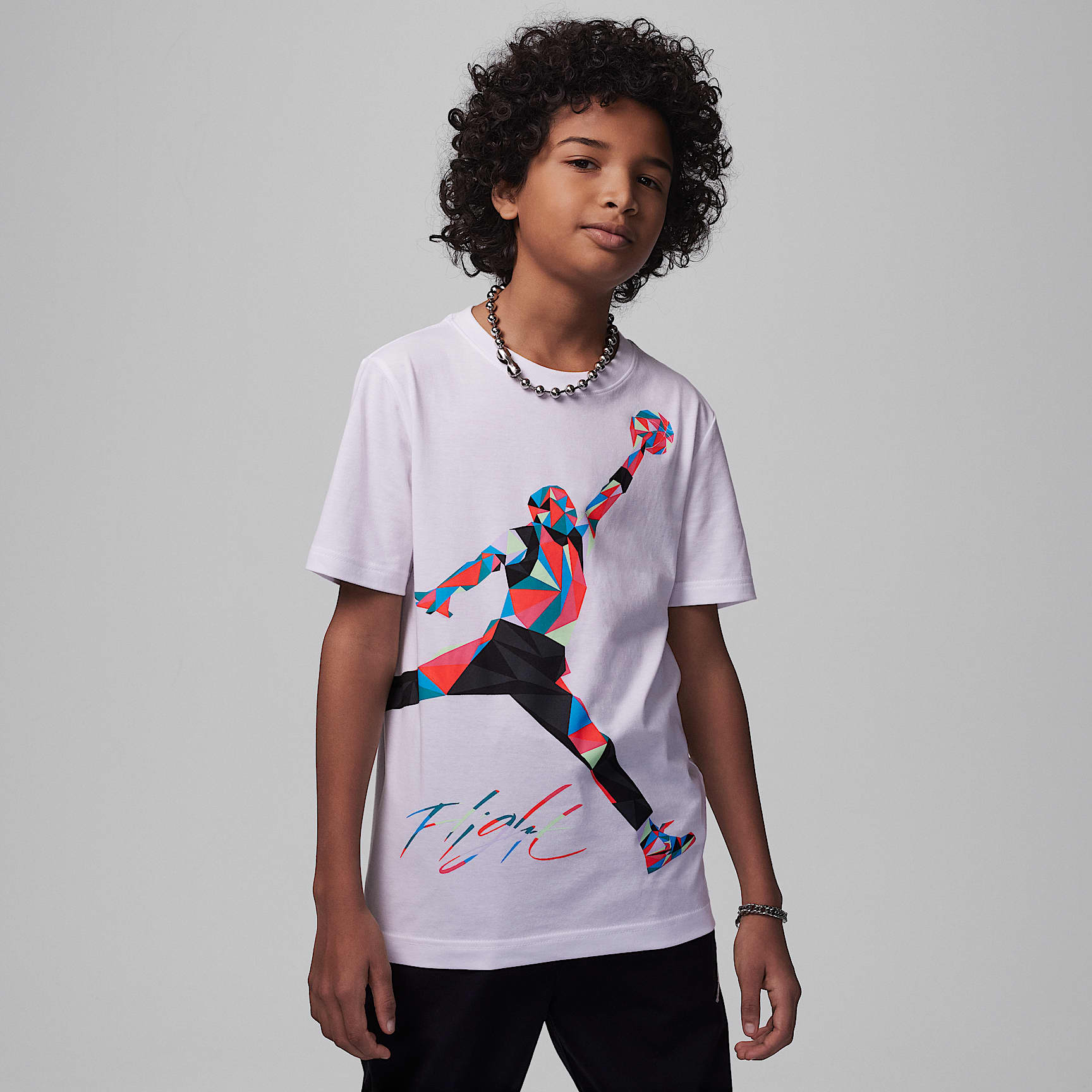 Playera con gráfico para niños talla grande Jordan Jumpman Heirloom