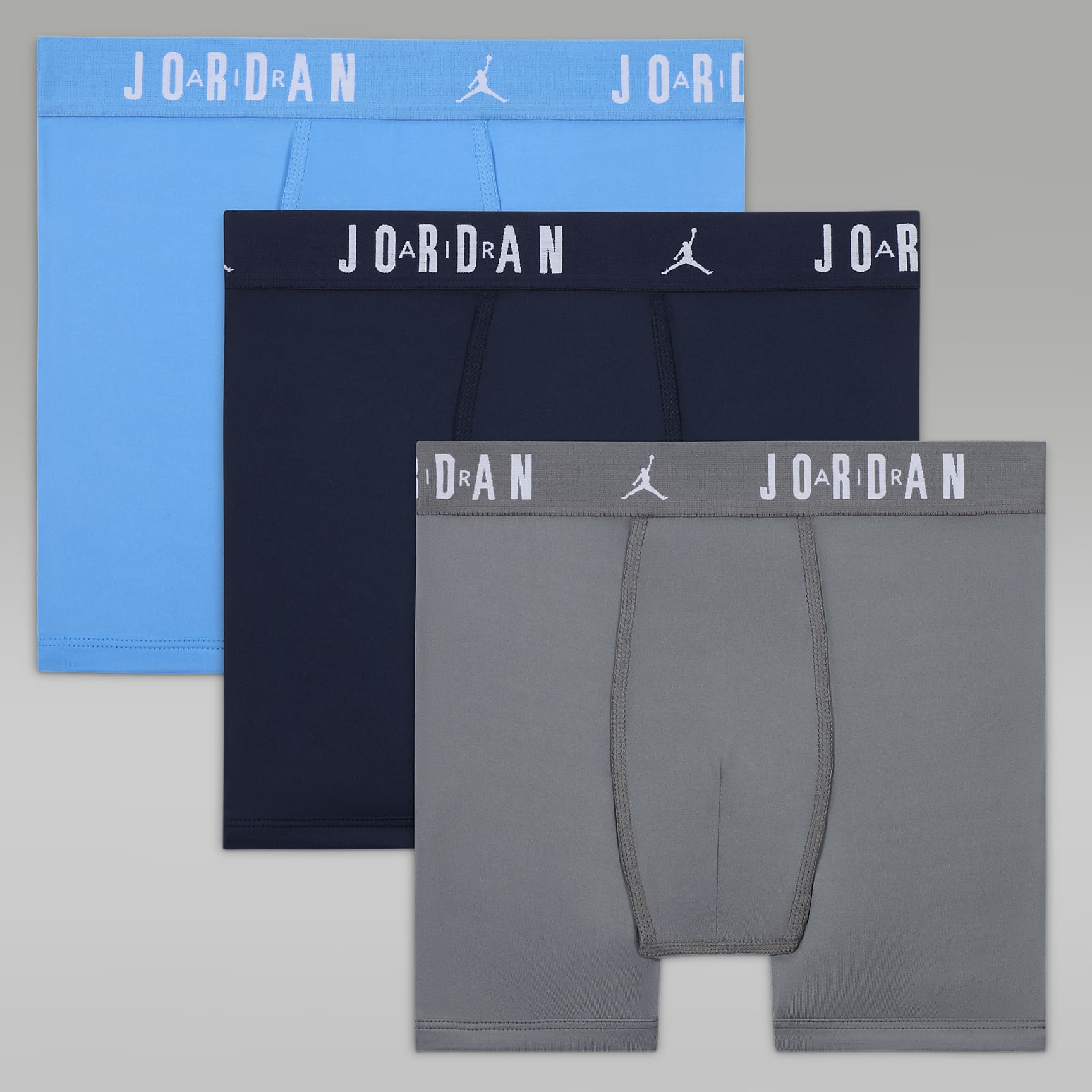 Jordan Big Kids' Dri-FIT Flight Poly Core Boxer Briefs (3 Pairs)