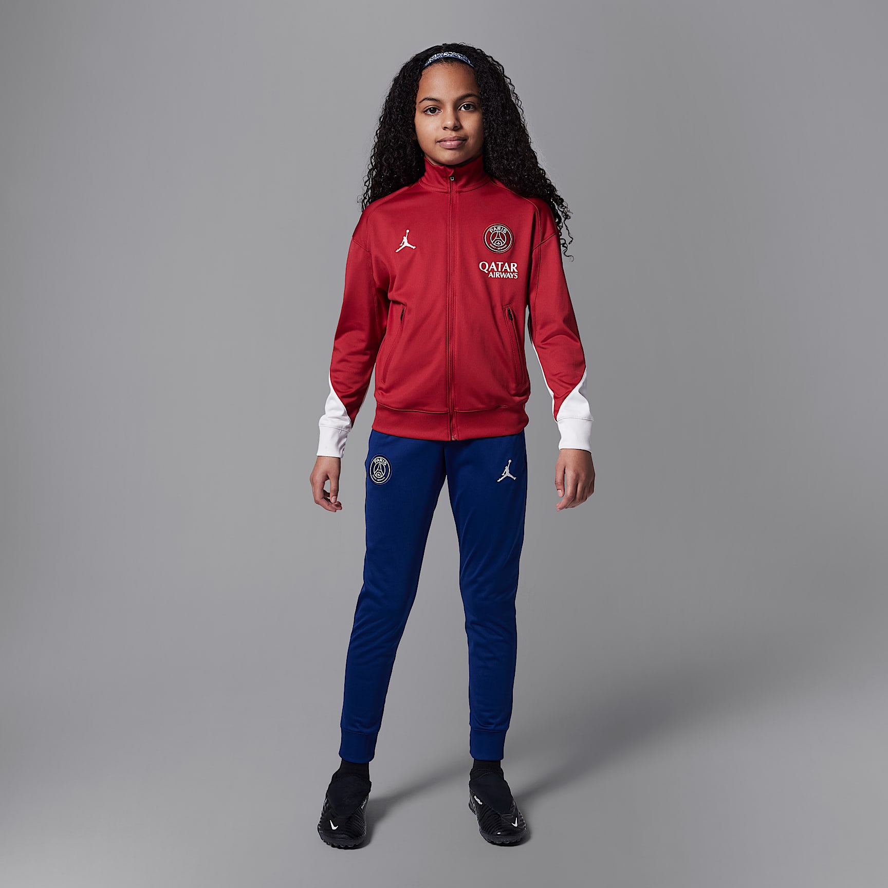 Paris Saint-Germain Strike Fourth Big Kids' Jordan Dri-FIT Soccer Knit Tracksuit