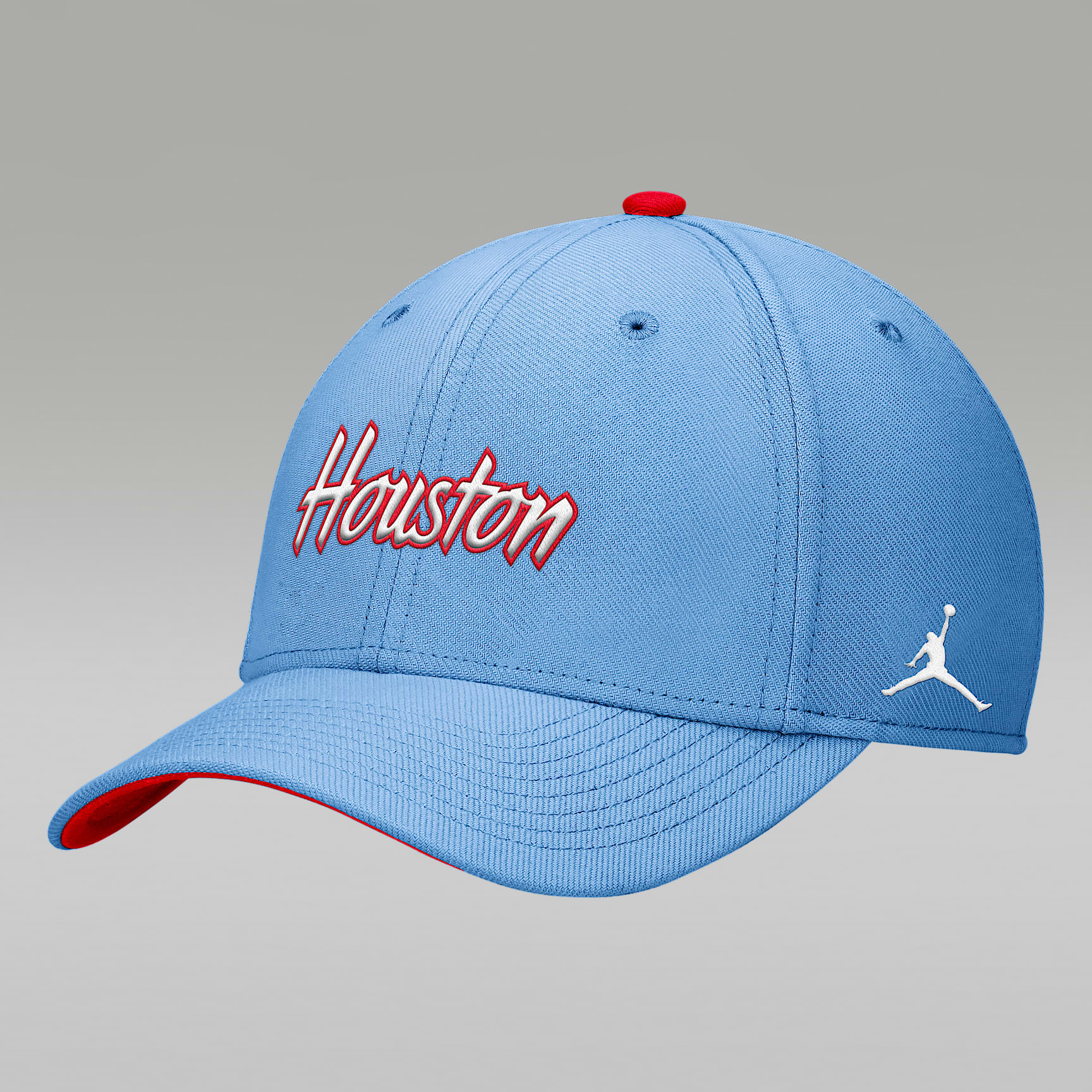 Houston Blue Out Rise Swoosh Men's Jordan Brand Dri-FIT College Hat