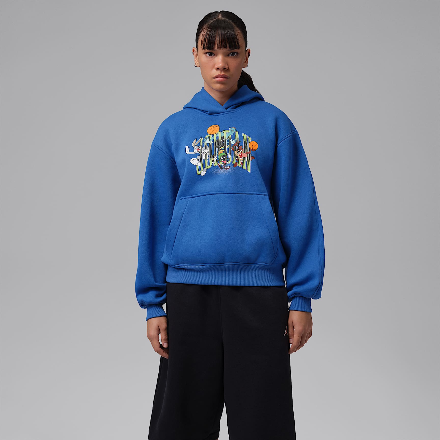 Jordan Space Jam fleecehettegenser til dame