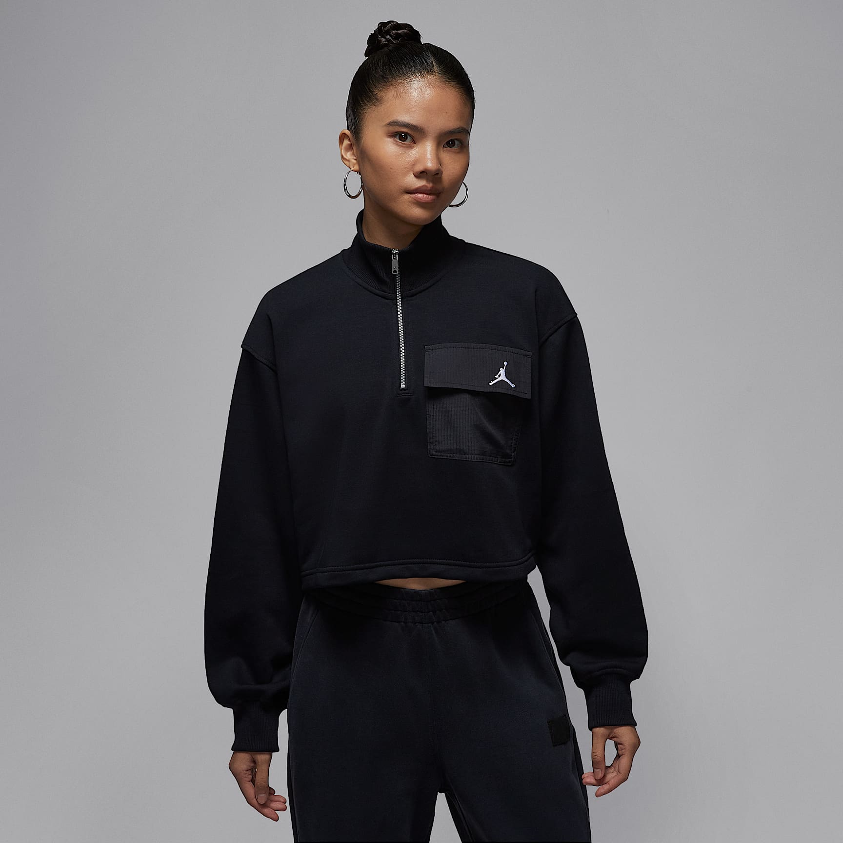 ジョーダン ブルックリン フリース ウィメンズ 1/4ジップ ハイク マイク トップス