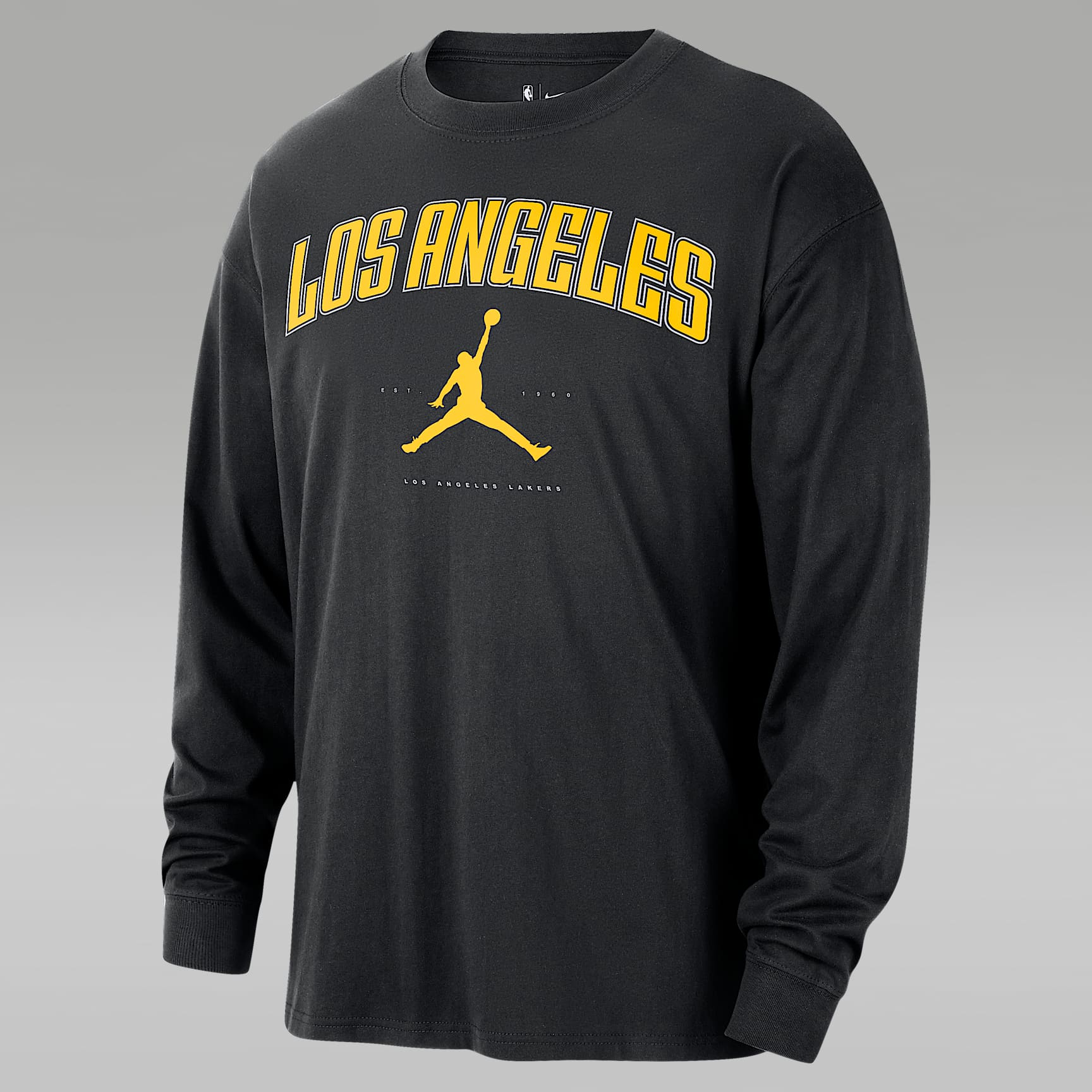 T-shirt à manches longues Jordan NBA Los Angeles Lakers Essential pour homme