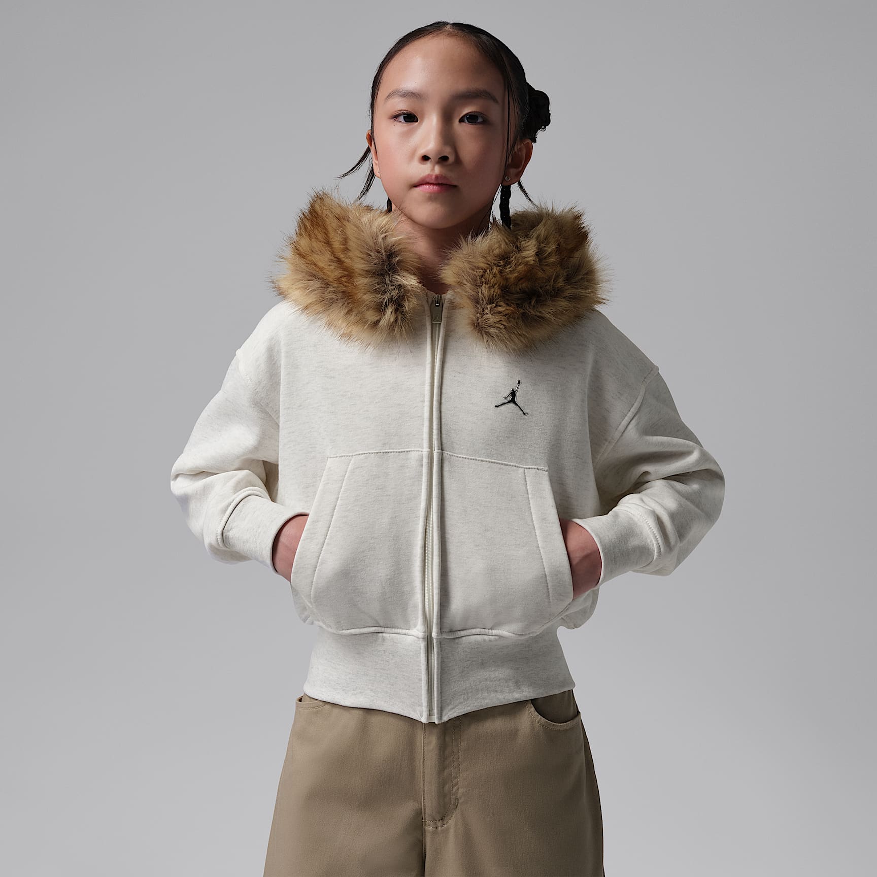 Jordan Big Kids' Brooklyn Fireside Cozy Full-Zip Hoodie