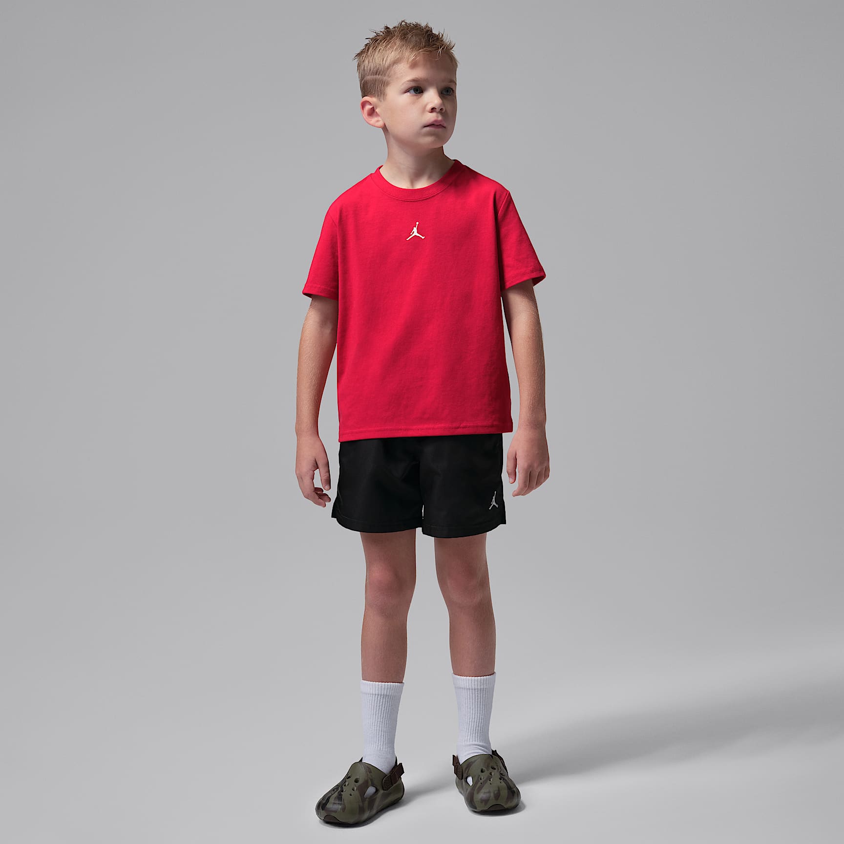 Conjunto de 2 piezas de shorts para jugar de tejido Woven Jumpman para niños talla pequeña Jordan