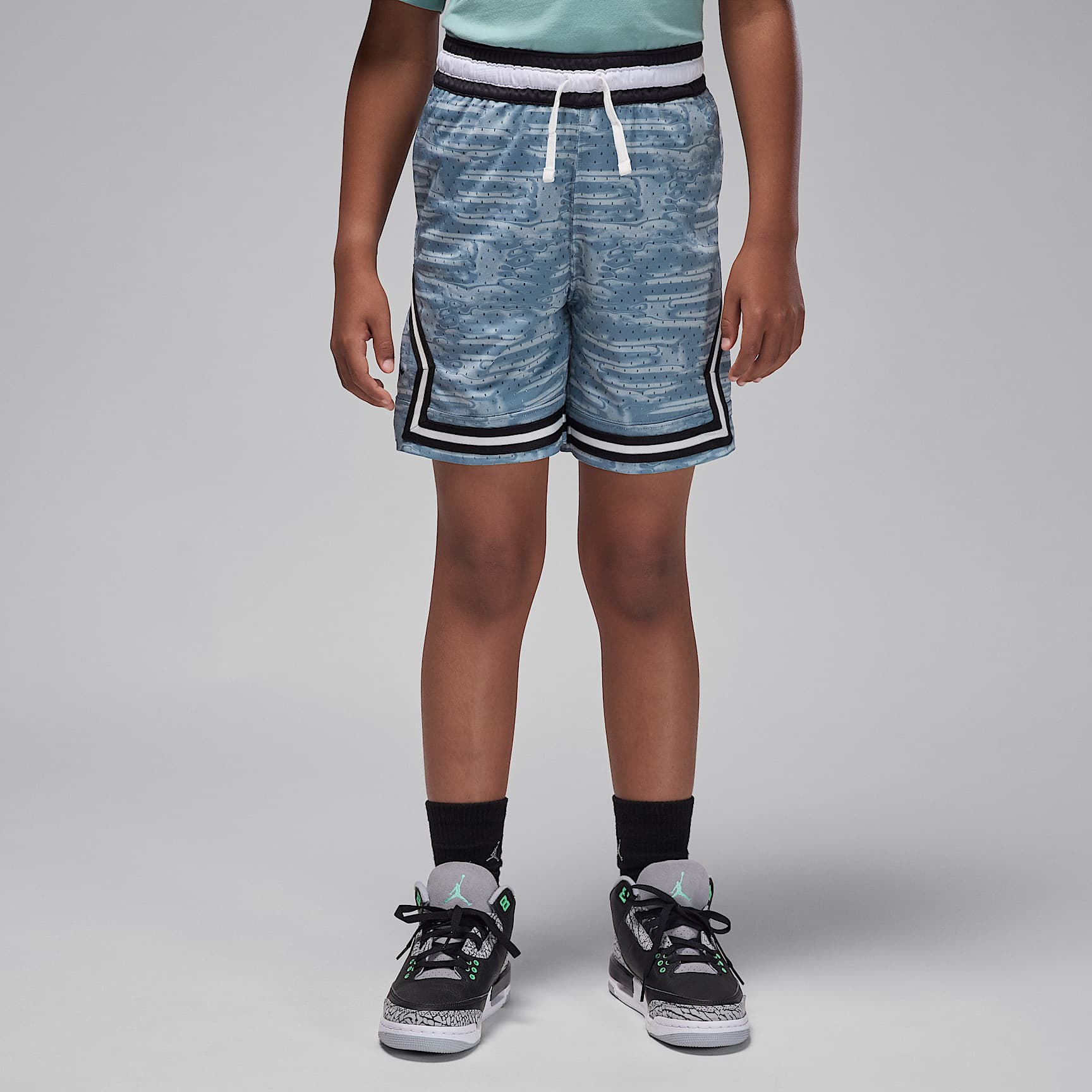 Shorts deportivos Diamond estampados MJ para niños talla grande Jordan Dri-FIT