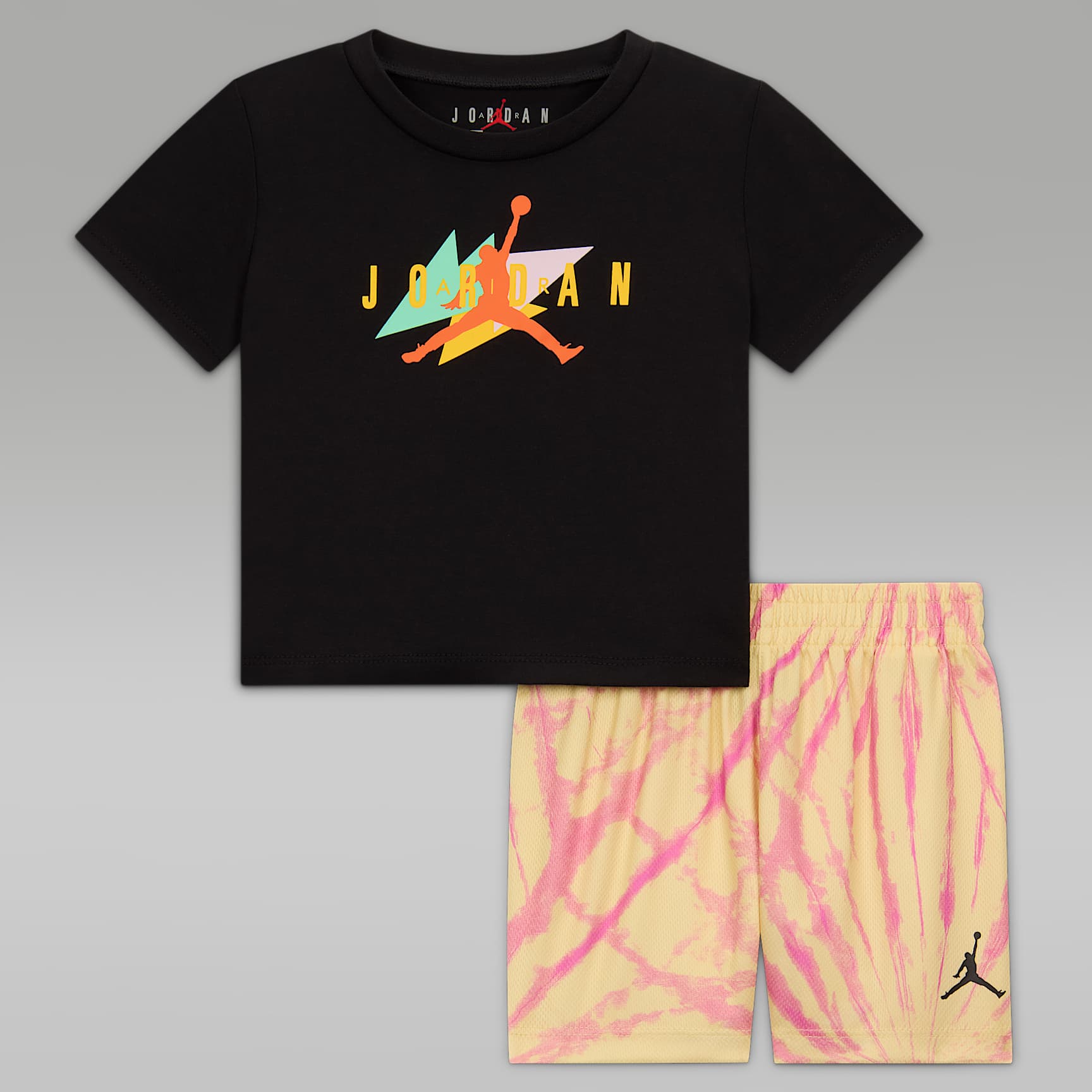 Jordan Baby 2-Piece Festival Tie Dye Shorts Set