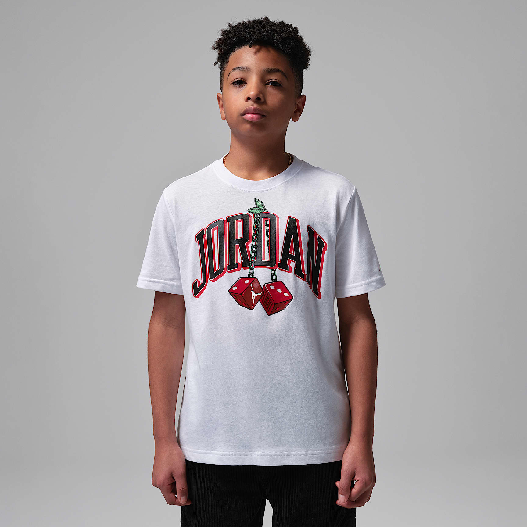 Air Jordan 13 Big Kids' Cherry Dice T-Shirt