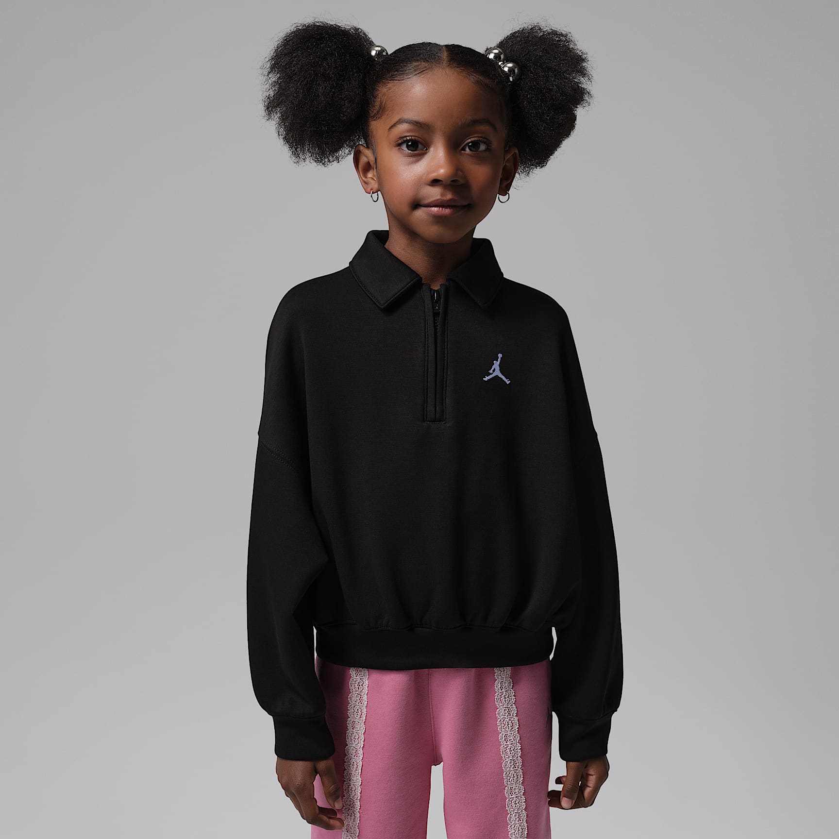 Jordan She's An All Star Little Kids' Half-Zip Top