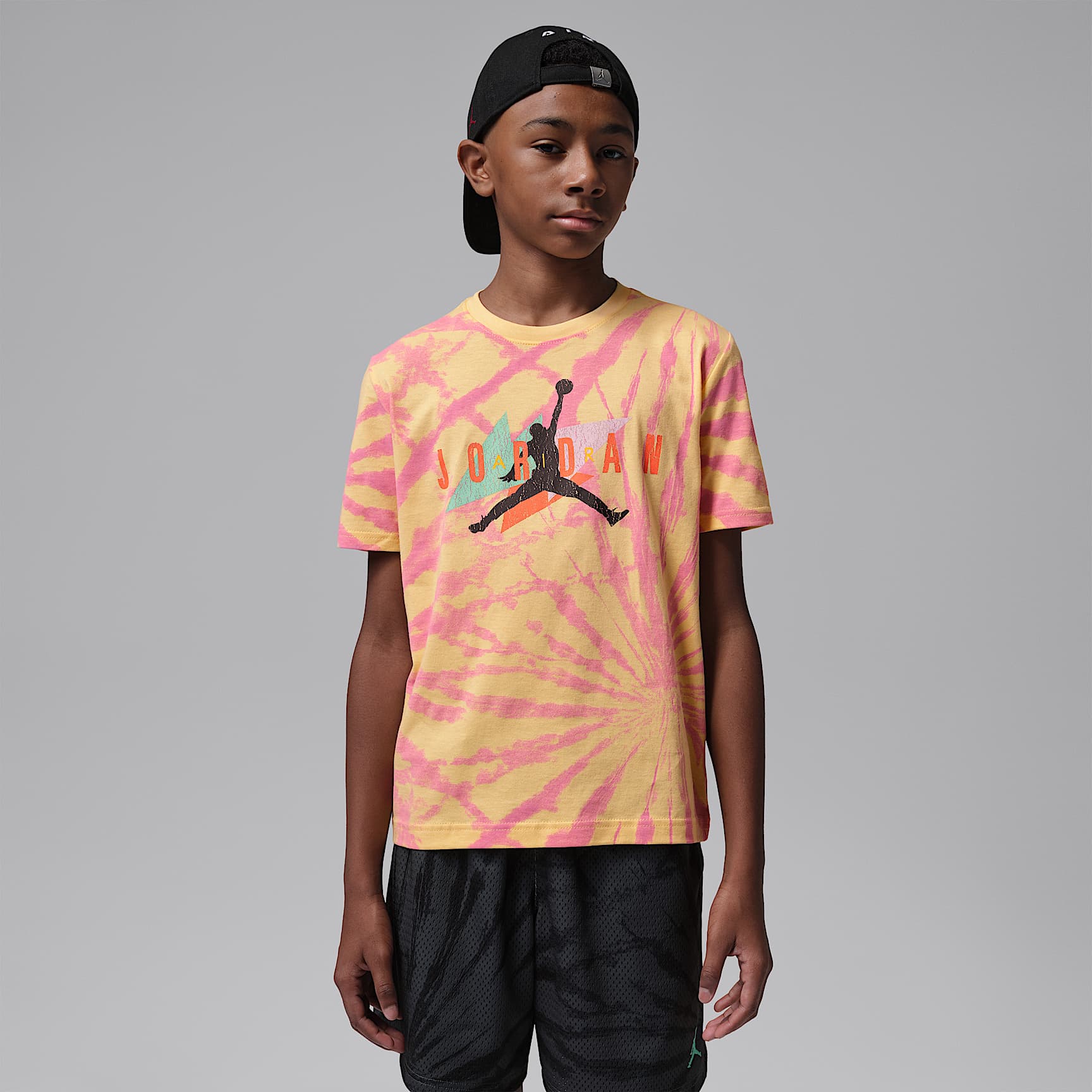 Jordan Big Kids' Geo Tie Dye T-Shirt