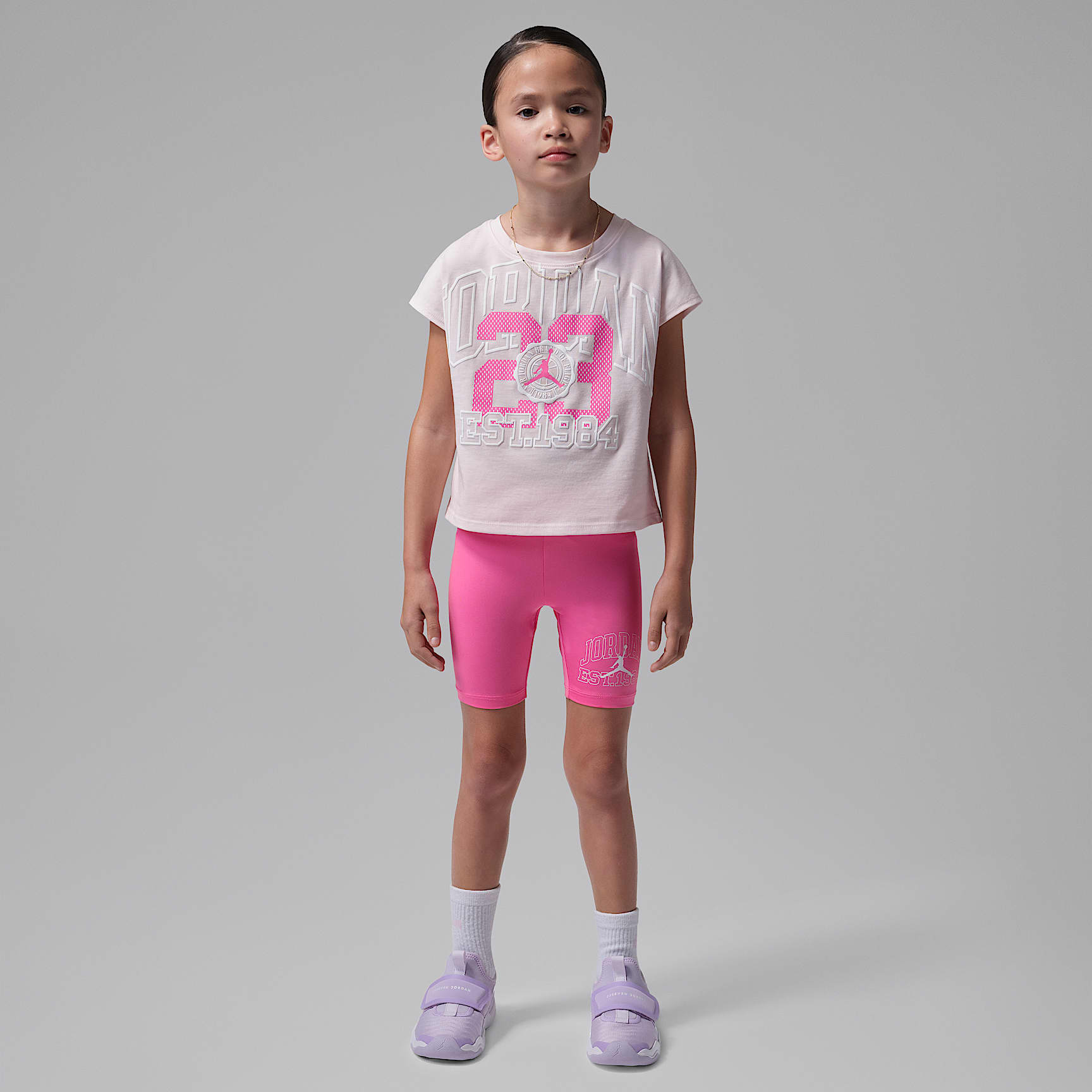 Jordan Little Kids' Boxy T-Shirt and Bike Shorts Set