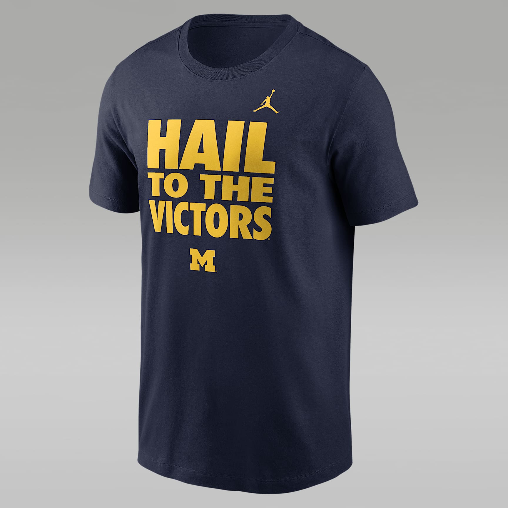 Michigan Sideline Slogan Men's Jordan Brand Dri-FIT College Long-Sleeve T-Shirt