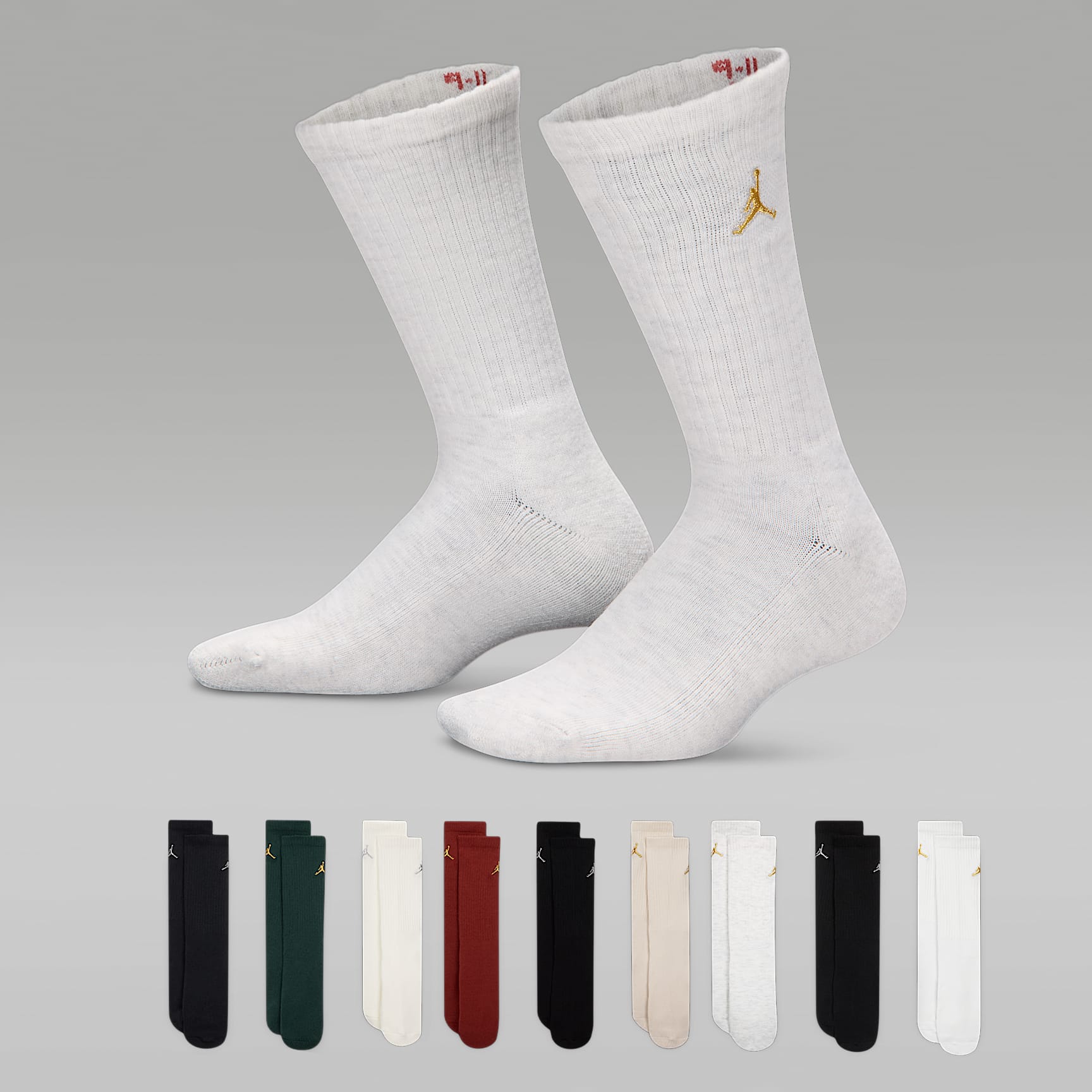 Jordan Big Kids' Holiday Crew Gift Box (9 Pairs)