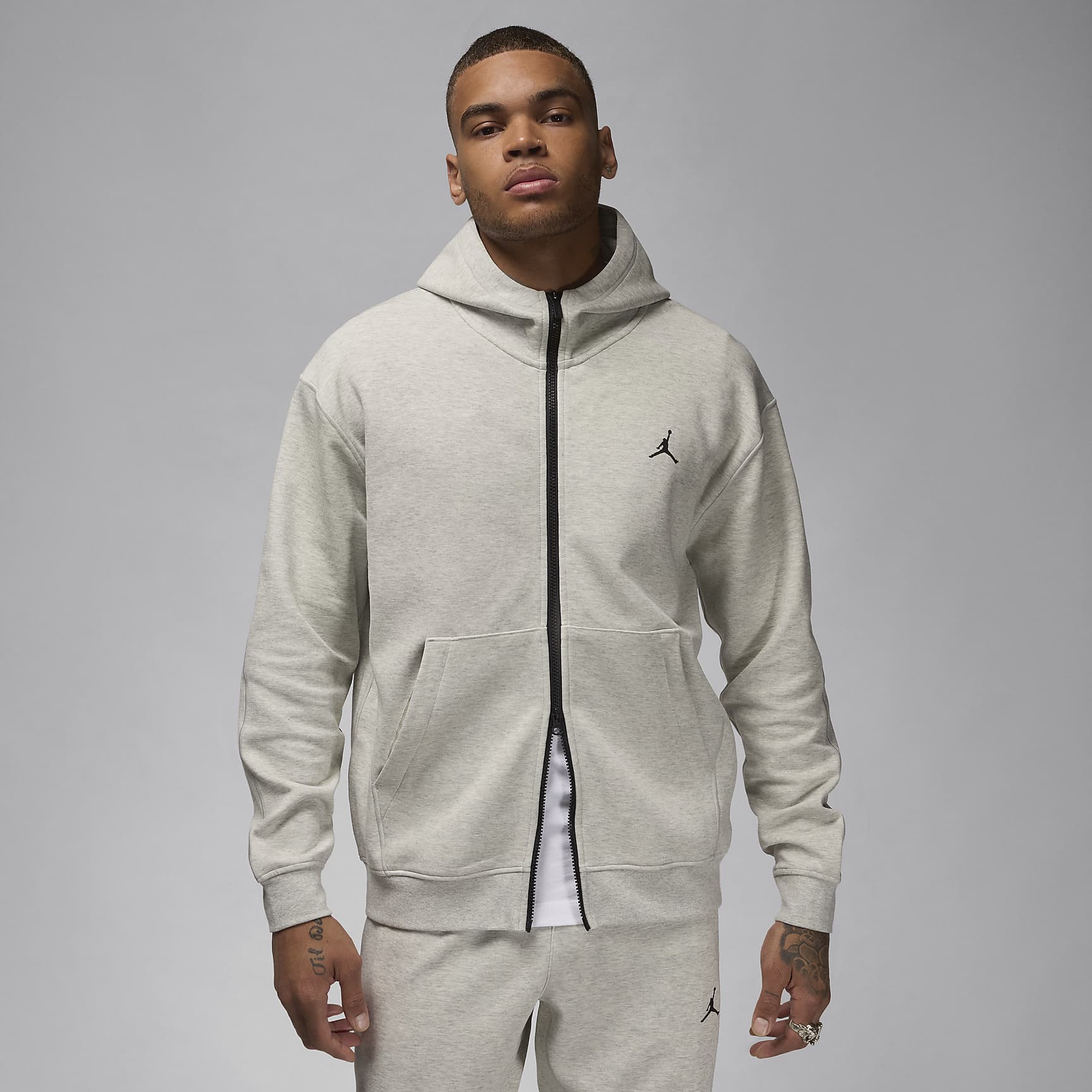 Hoodie com fecho completo Dri-FIT Jordan Sport Hoop Fleece para homem
