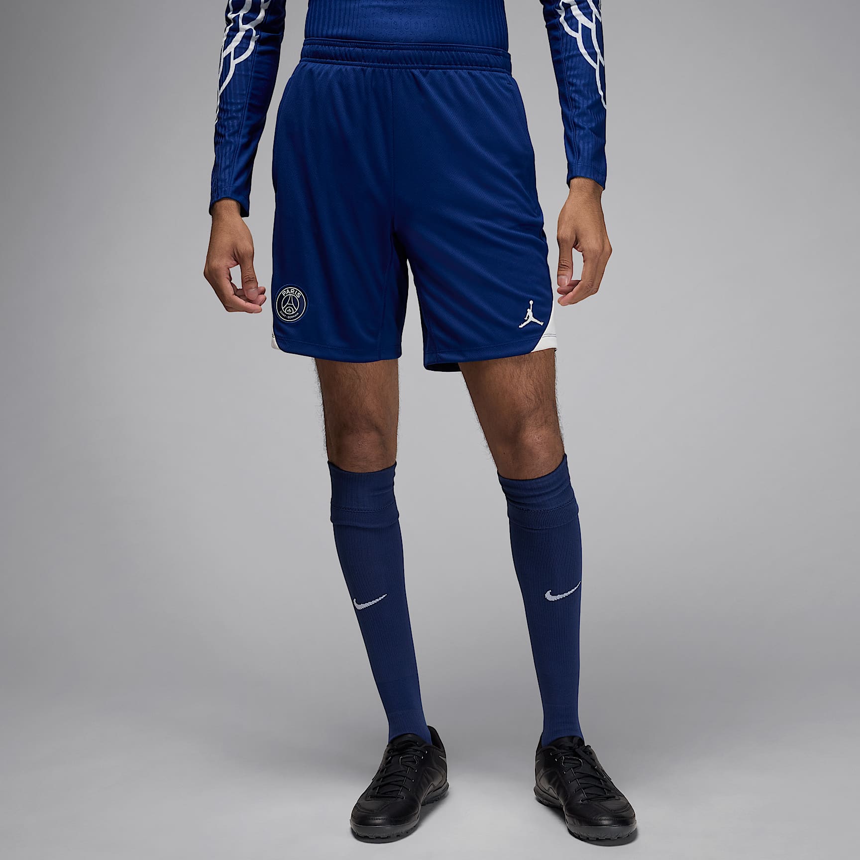 กางเกงฟุตบอลขาสั้นแบบถักผู้ชาย Jordan Dri-FIT Paris Saint-Germain Strike Fourth