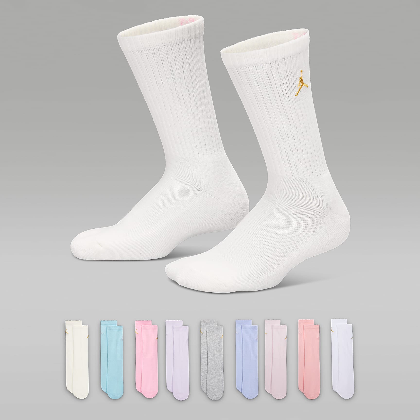 Jordan Big Kids' Holiday Crew Gift Box (9 Pairs)