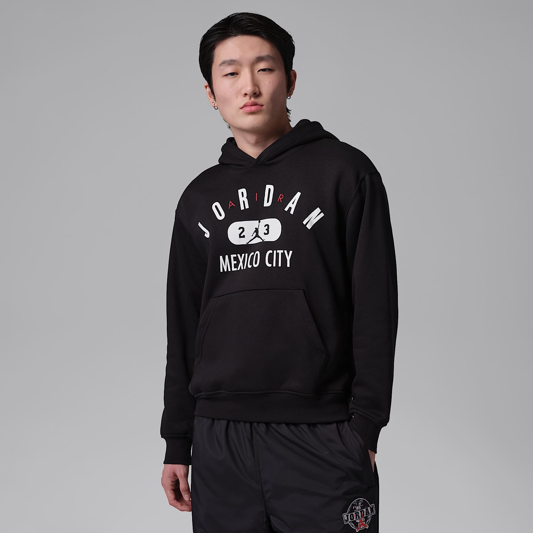 Sudadera con gorro sin cierre Jordan de tejido Fleece para hombre Mexico City