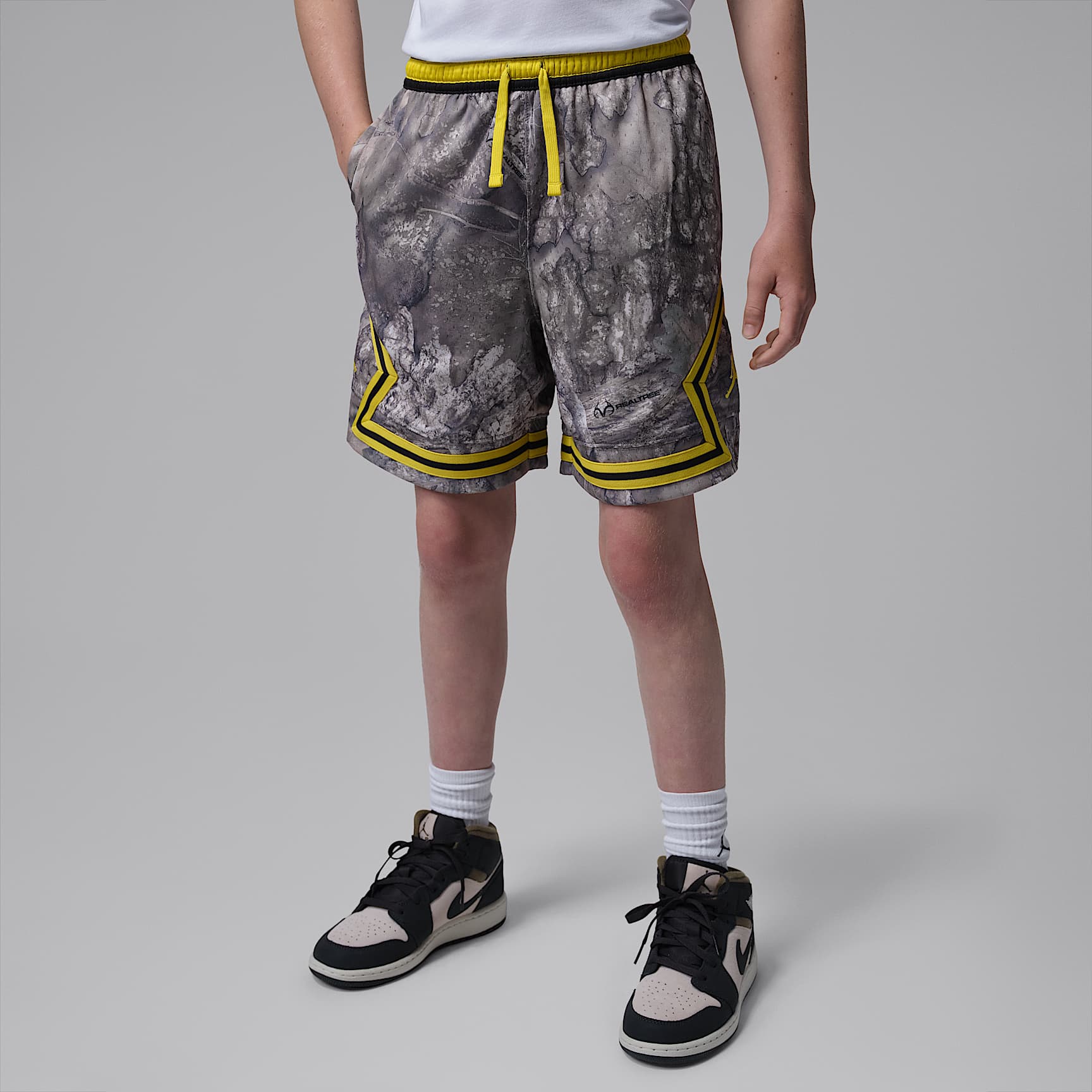 Shorts Dri-FIT con diseño de diamante MVP Realtree para niños talla grande Jordan