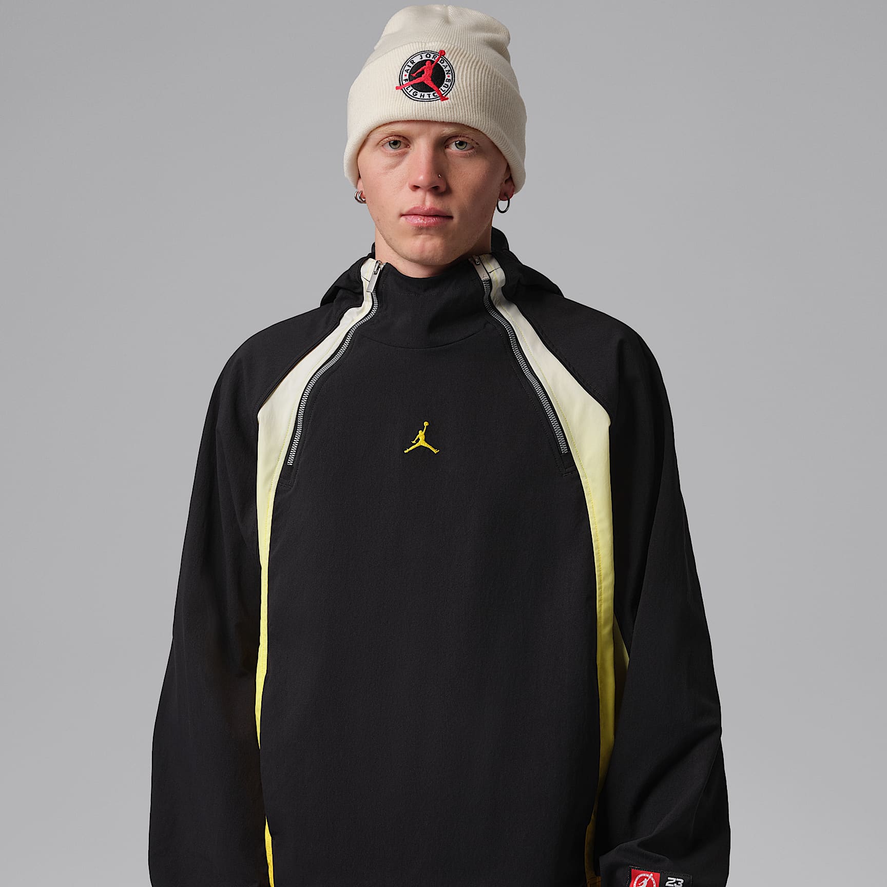 Jordan Flight lichte herenhoodie met halflange rits