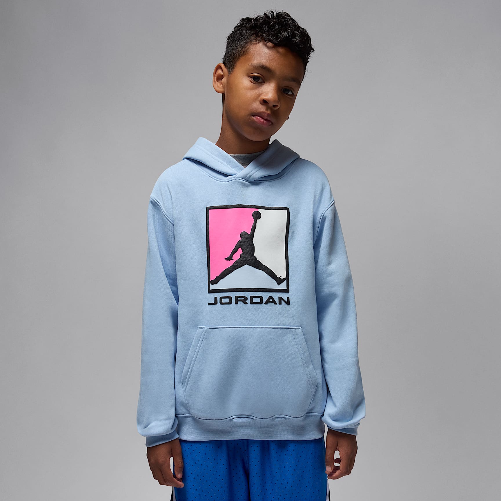 Jordan Essentials Baseline-Fleece-Kapuzenpullover (ältere Kinder)