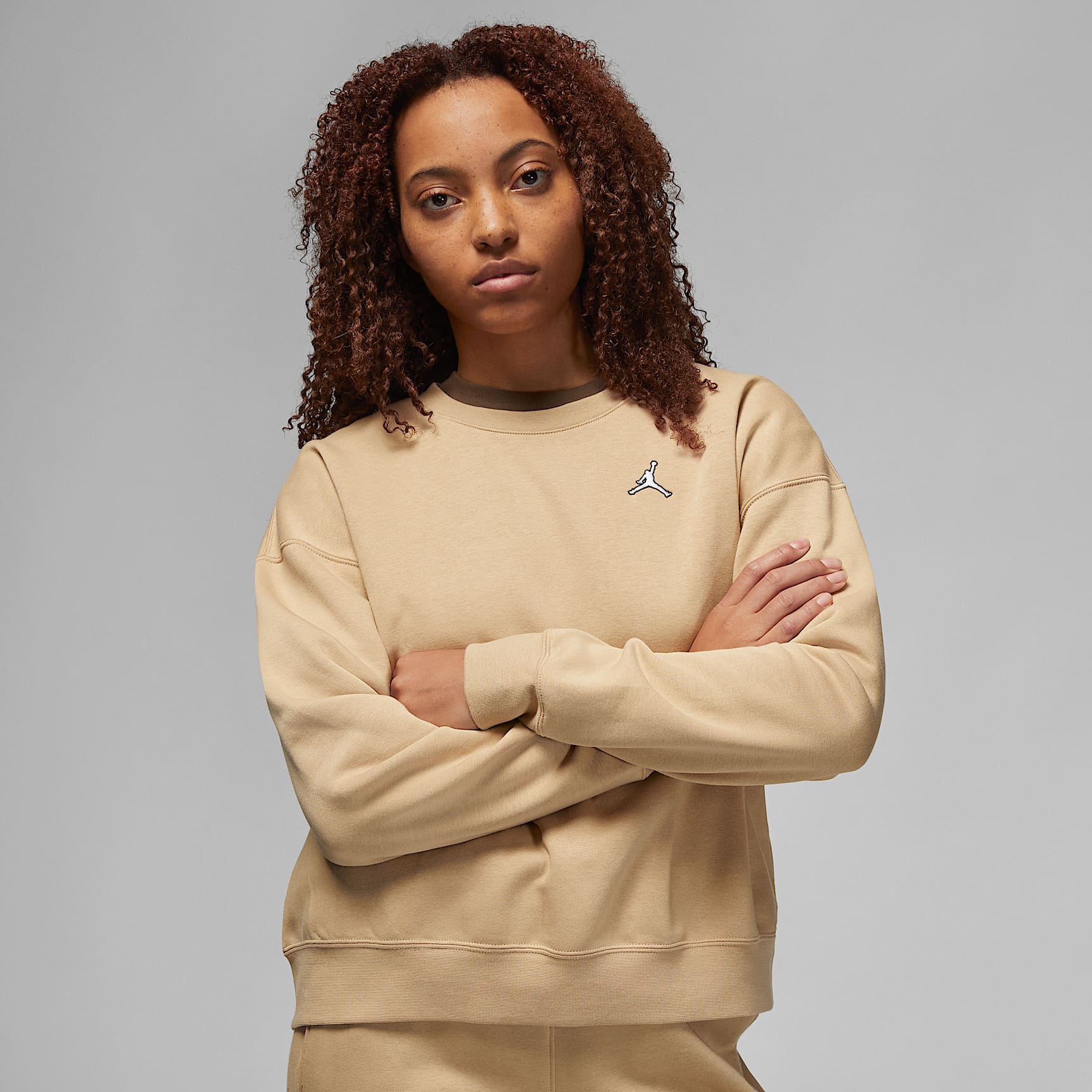 Jordan Brooklyn Women's Fleece Crew-Neck Sweatshirt