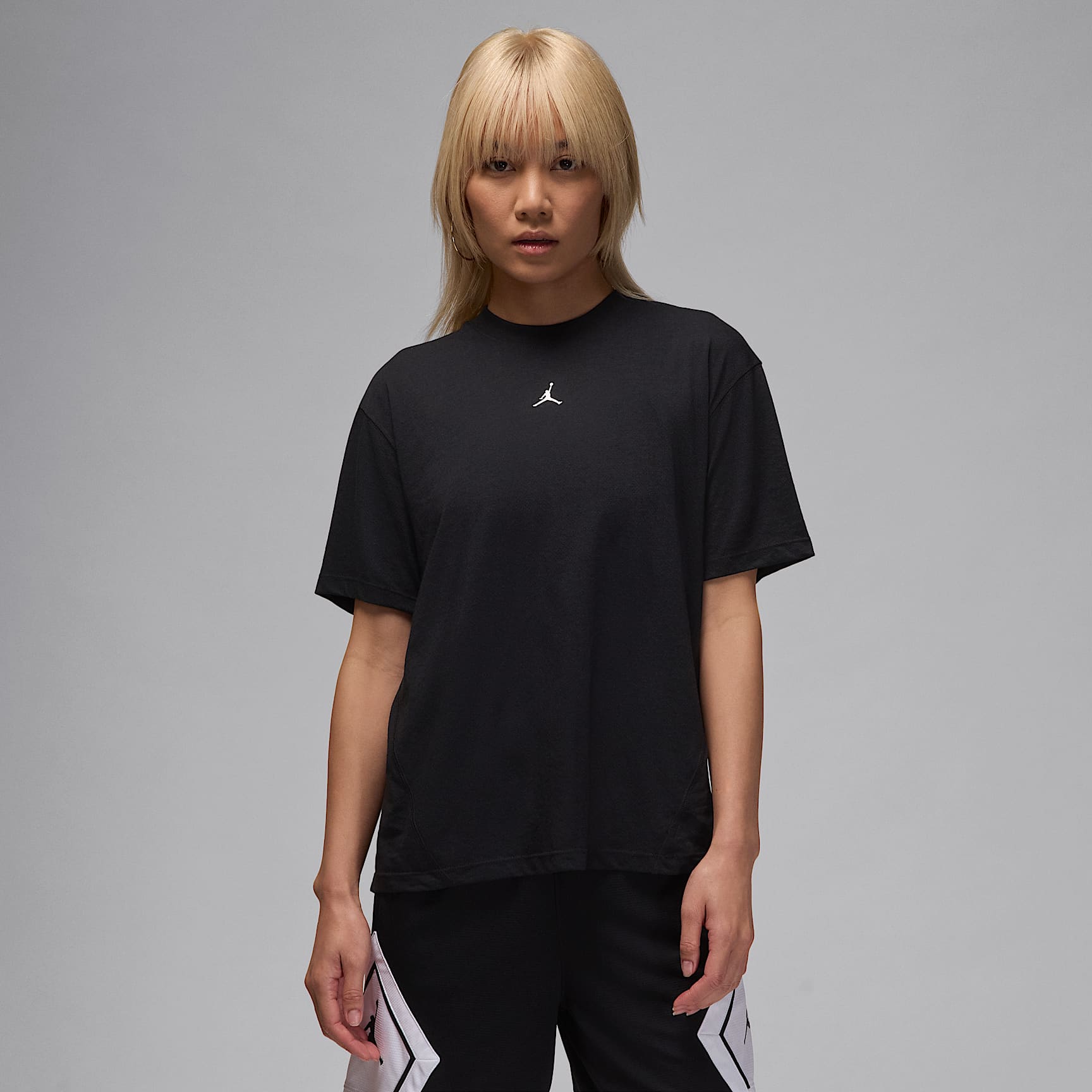 조던 스포츠 여성 다이아몬드 반팔 탑