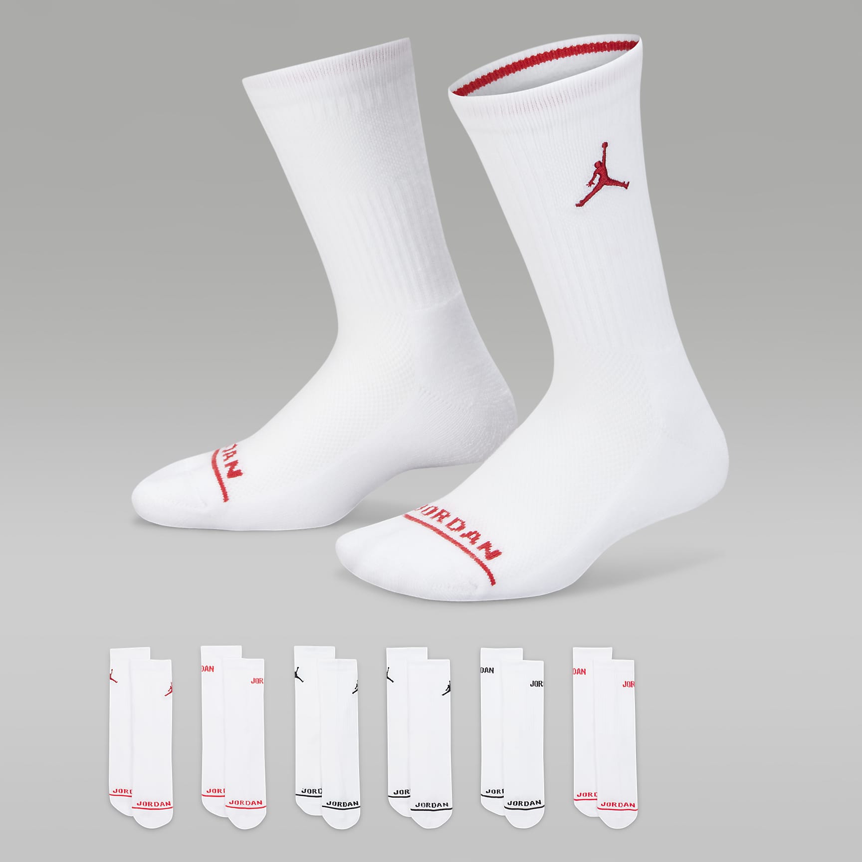 Jordan Legend Kids' Crew Socks Box Set (6-Pairs)