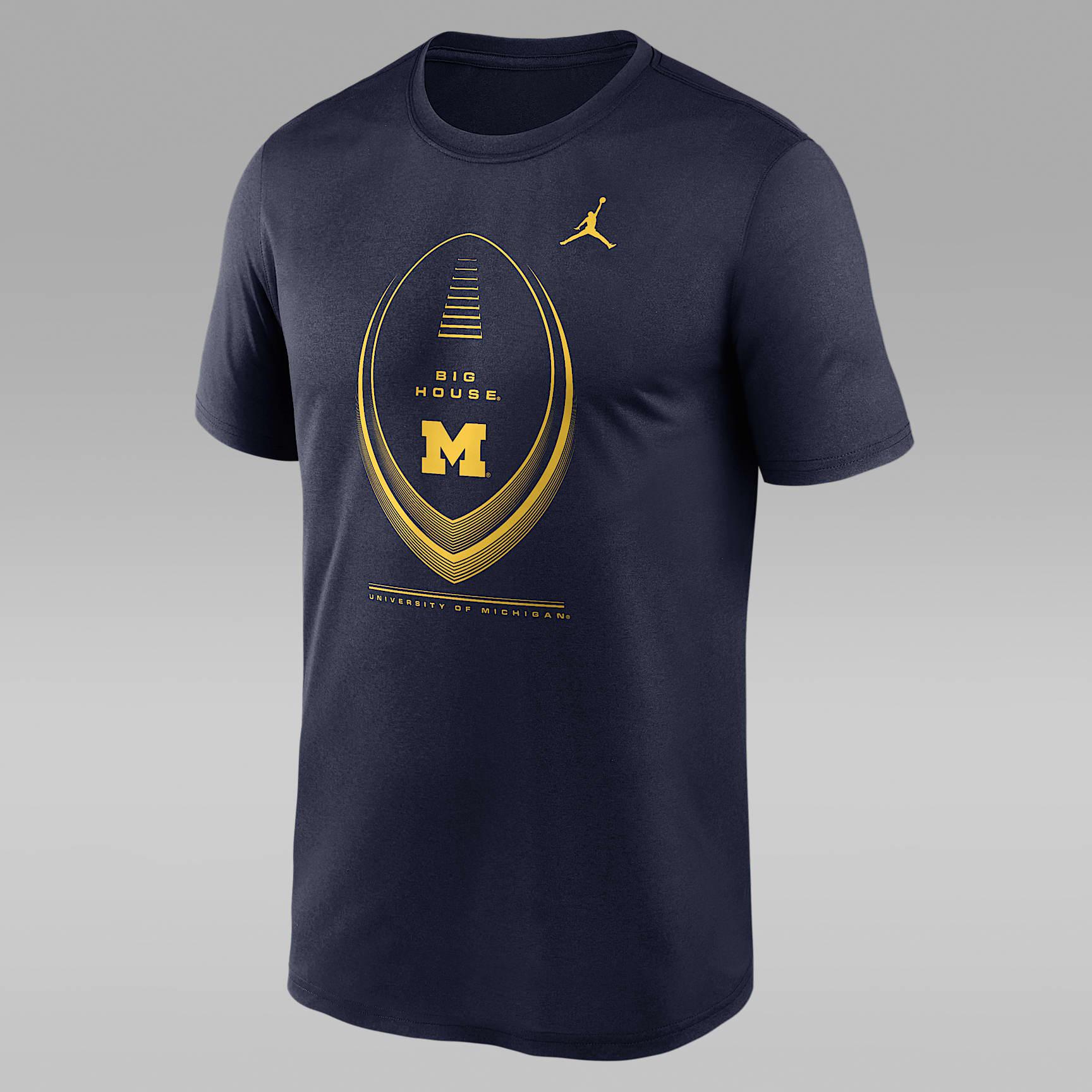 Playera universitaria Nike Dri-FIT para hombre Michigan Football Icon Legend