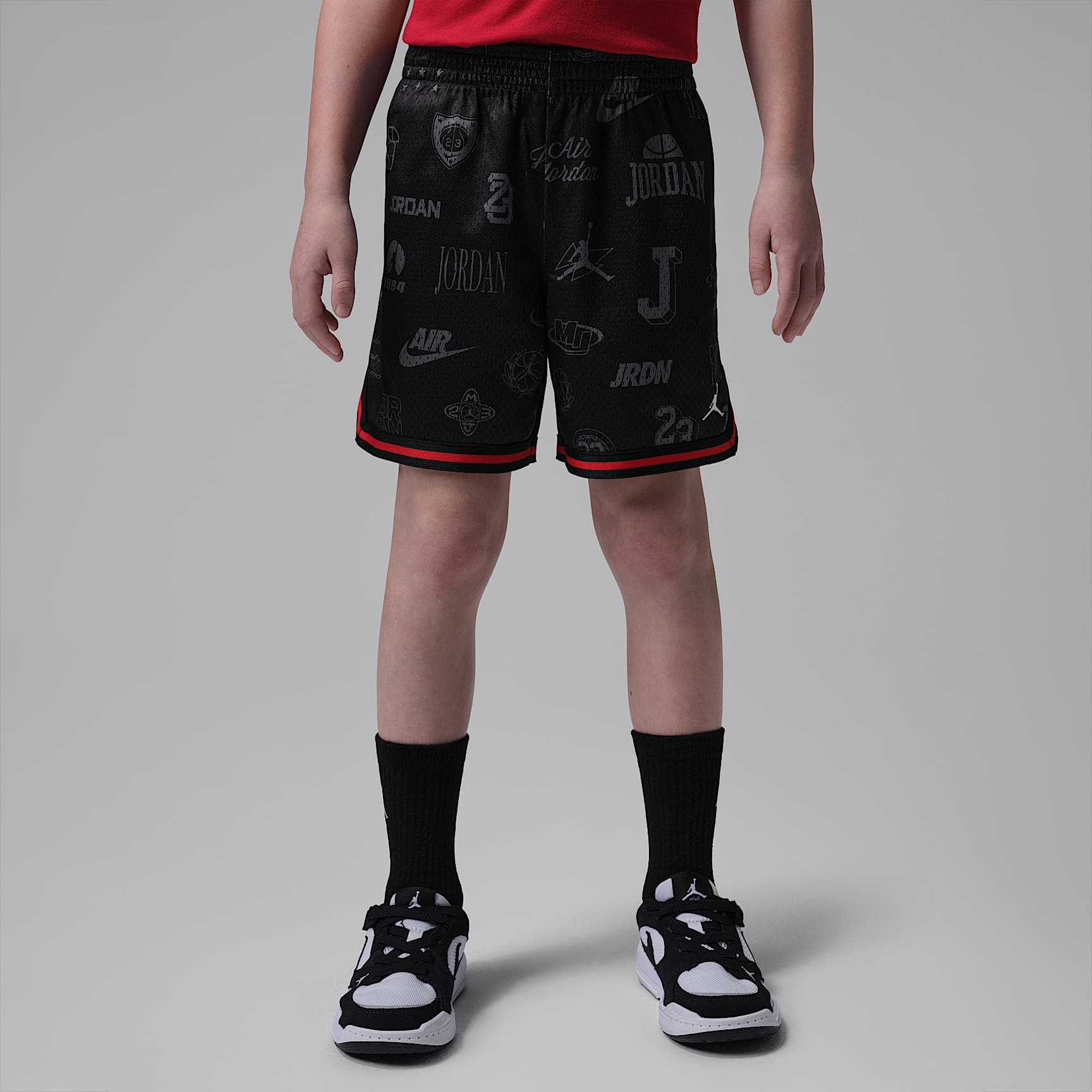 ジョーダン リトルキッズ プリント メッシュ テーピング ショートパンツ