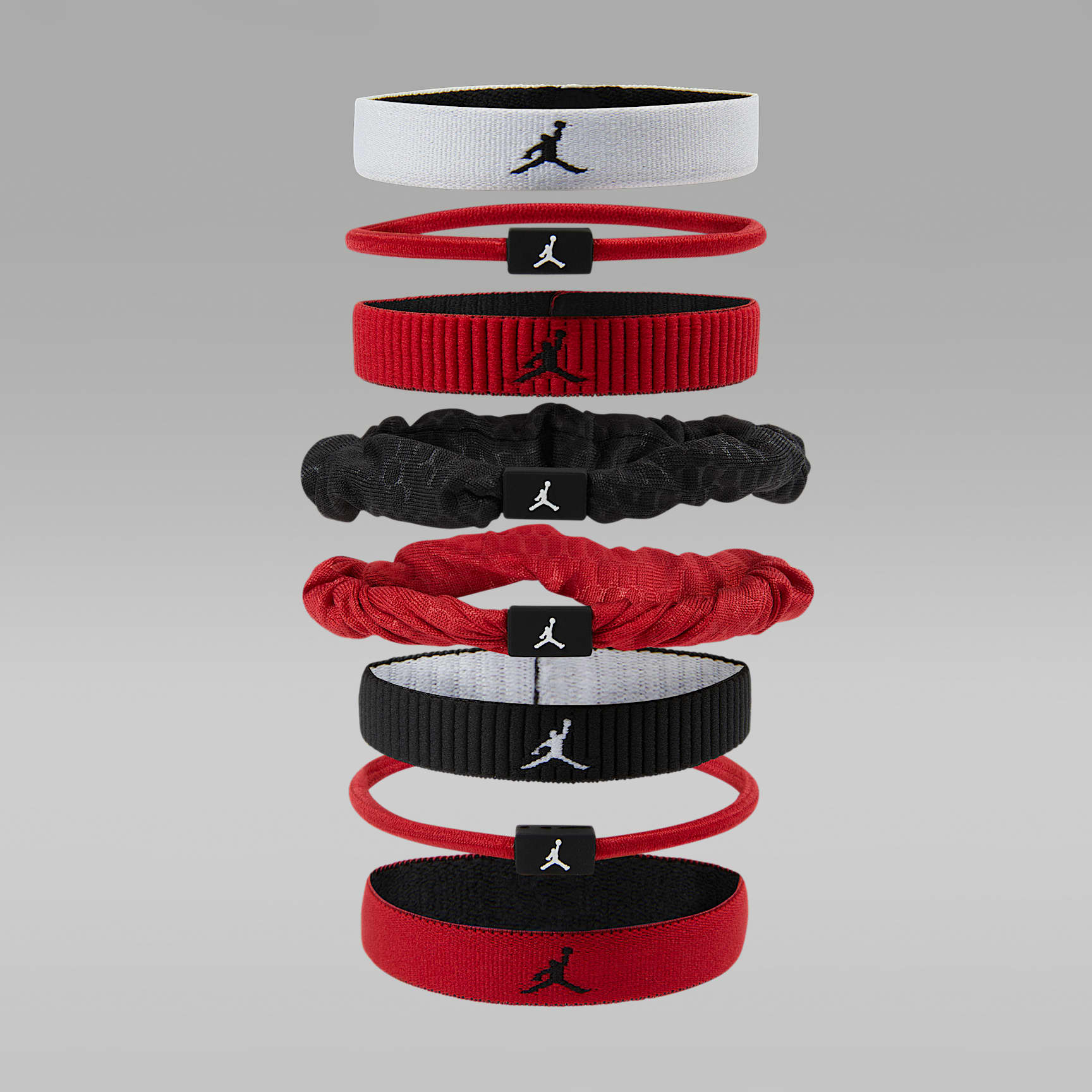 Ligas para el cabello elásticas mixtas (paquete de 8) Jordan Sport