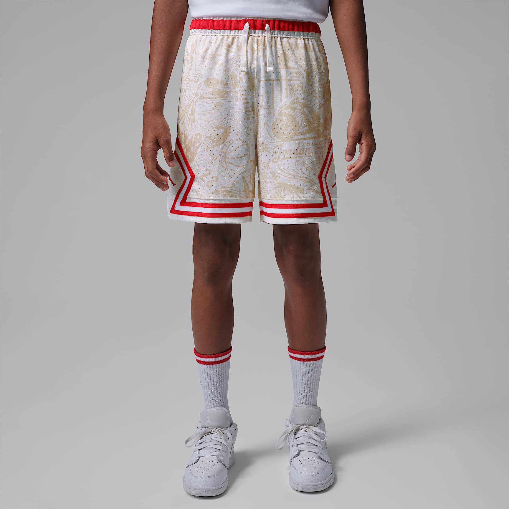 Jordan Older Kids' Dri-FIT Printed Sport Diamond Shorts