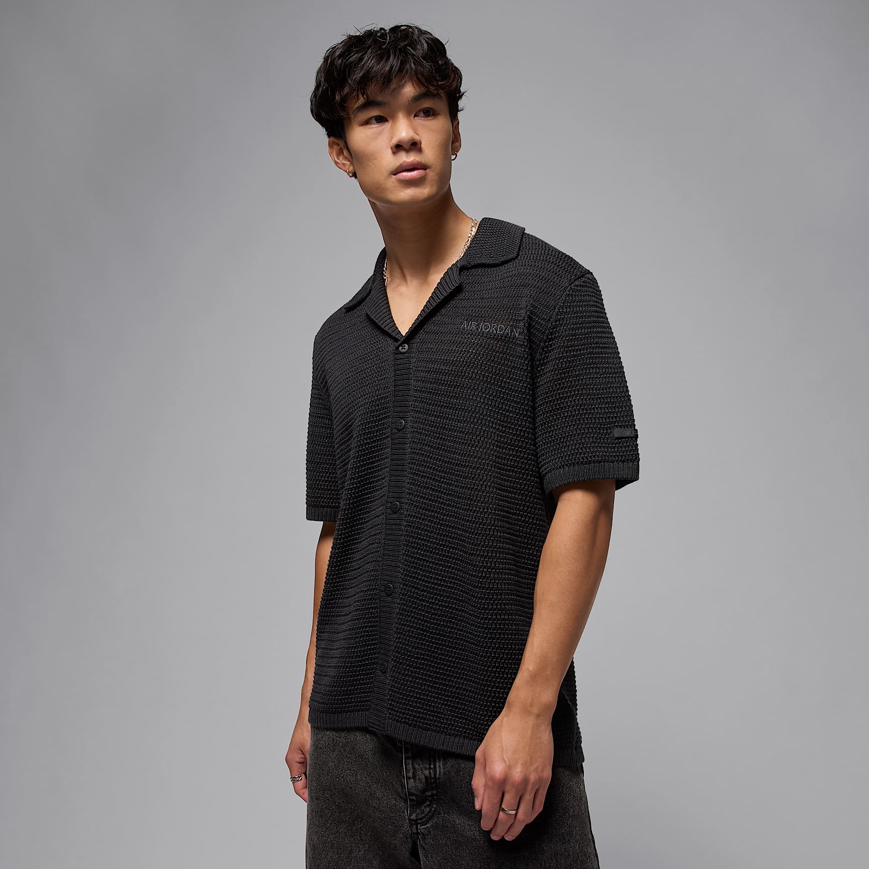 Haut à manches courtes en maille Air Jordan pour homme