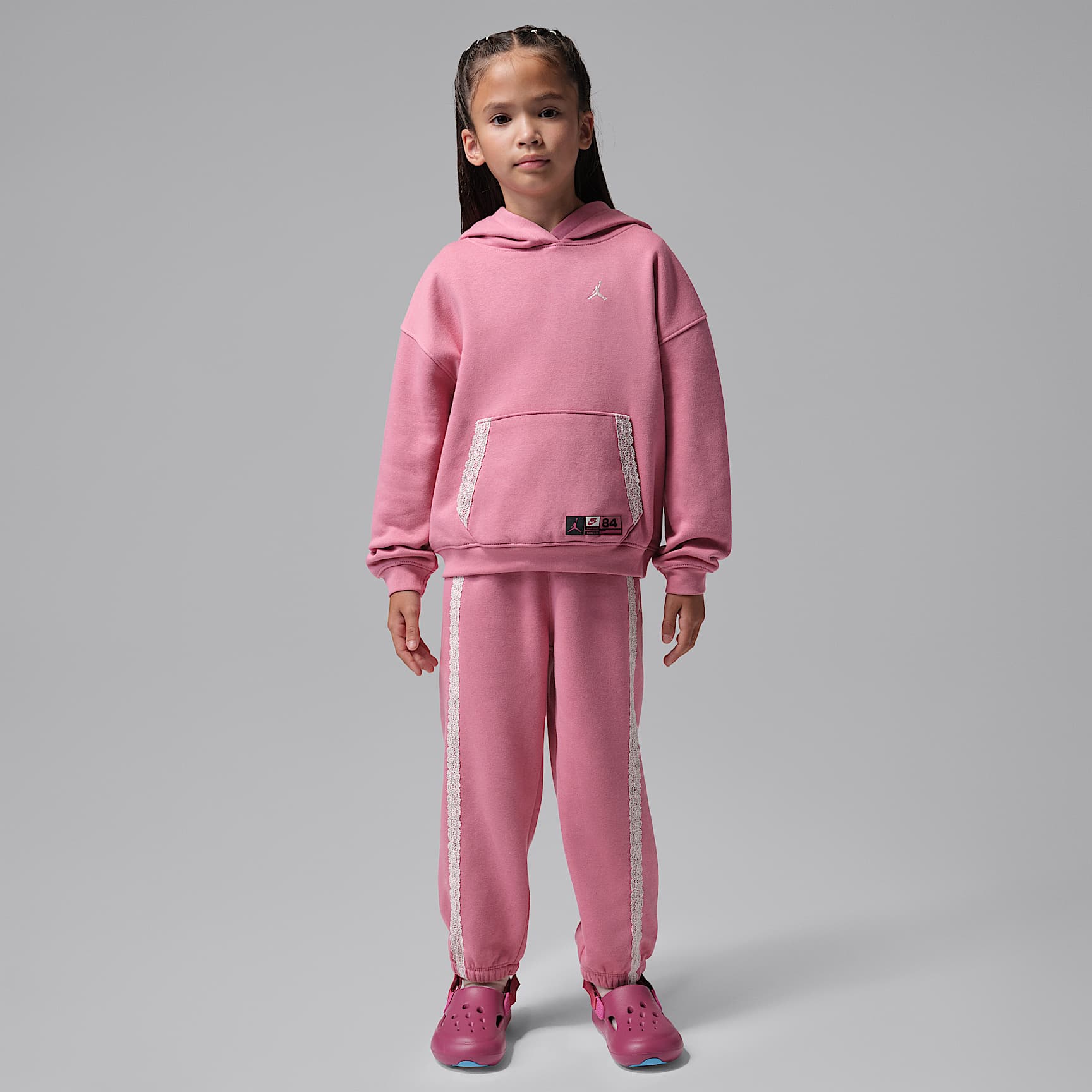 Jordan She's An All Star 2-teiliges Hoodie-Set (jüngere Kinder)
