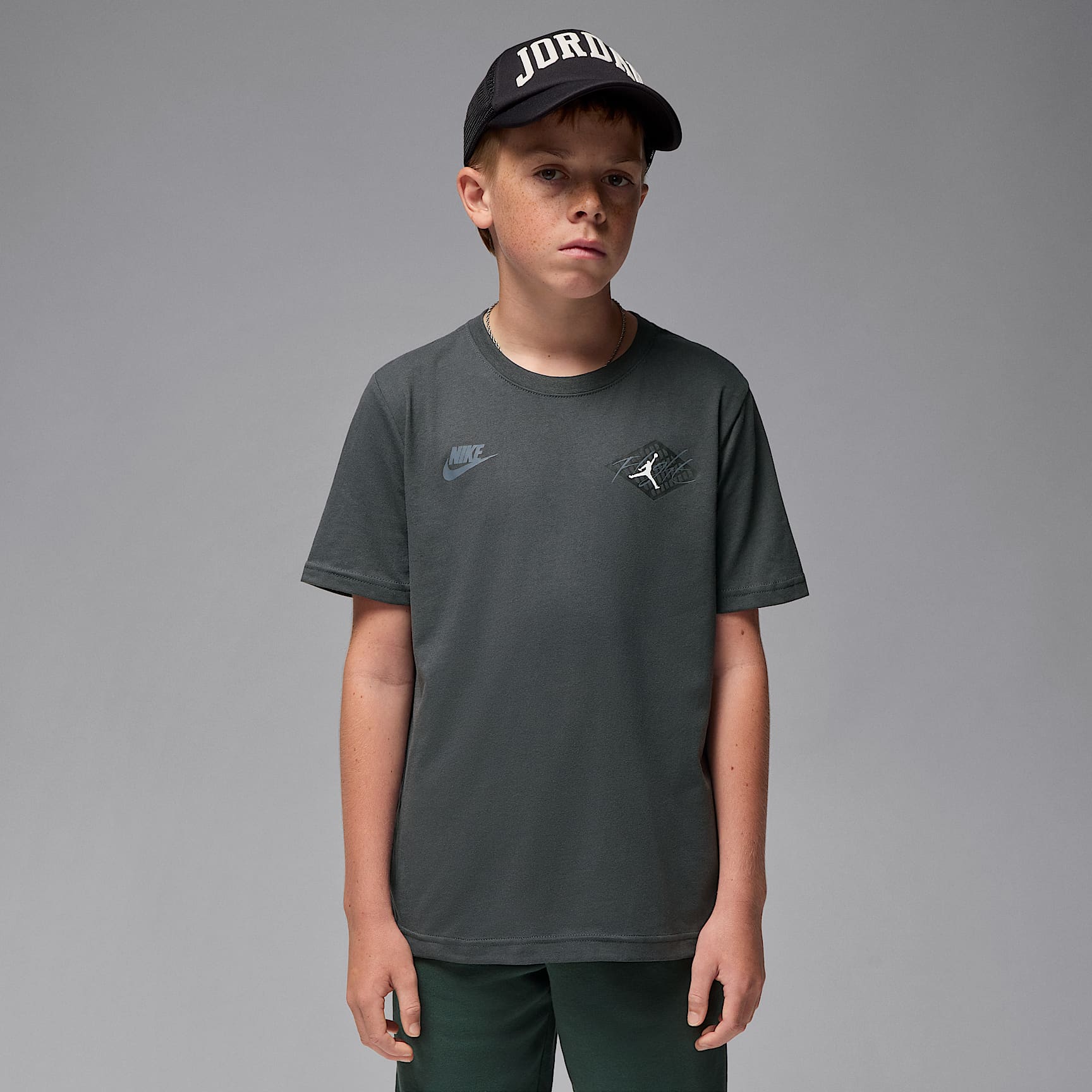 Jordan Big Kids' '24 Retro Black Cat T-Shirt