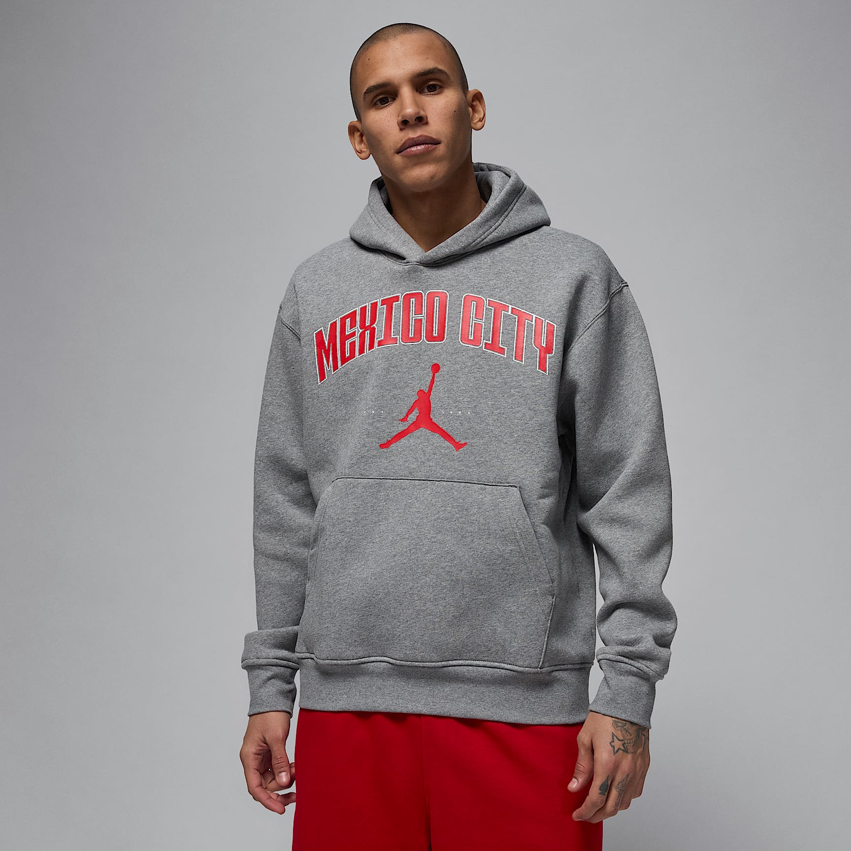 Sudadera con gorro sin cierre de tejido Fleece Mexico City para hombre Jordan