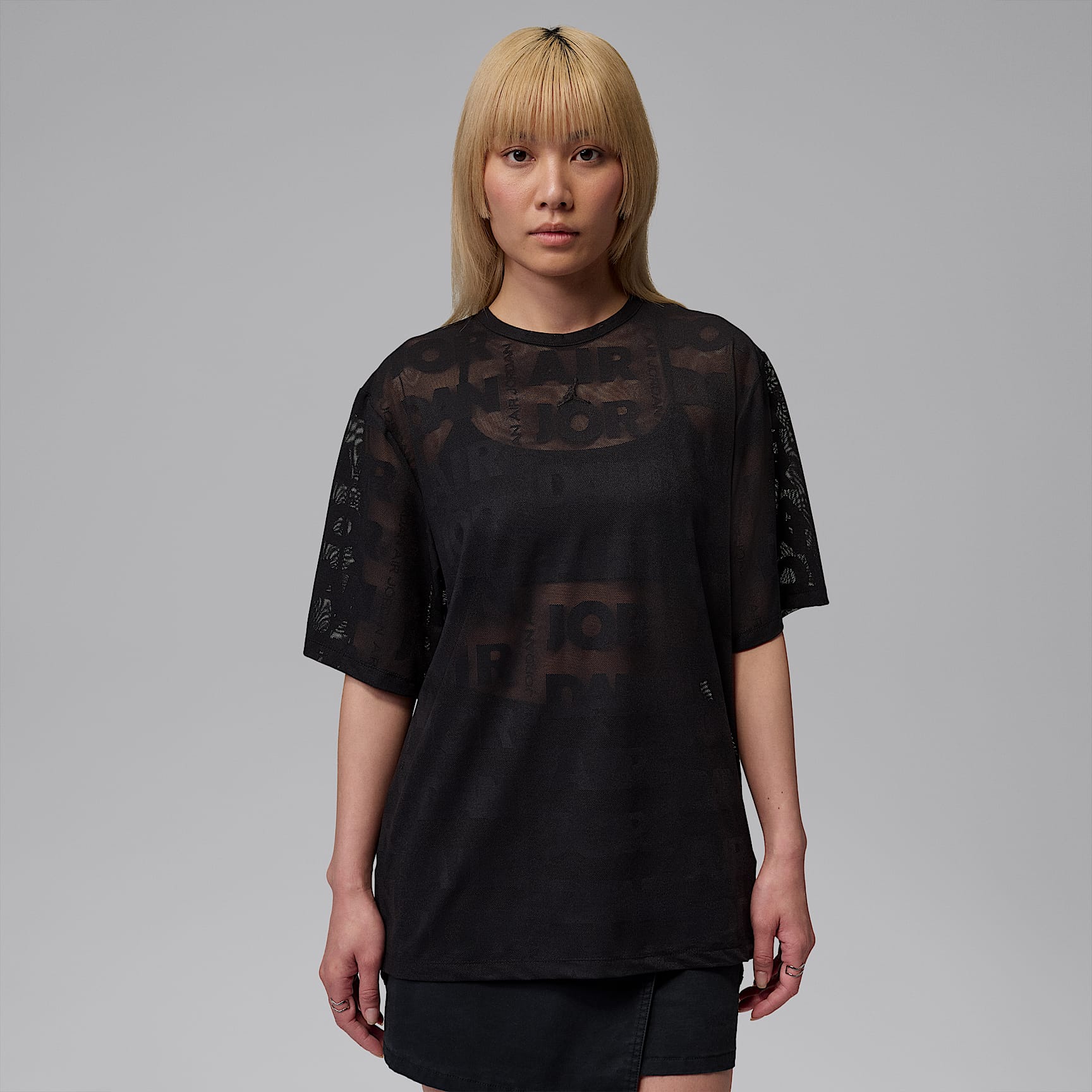 조던 플라이트 여성 오픈 니트 탑