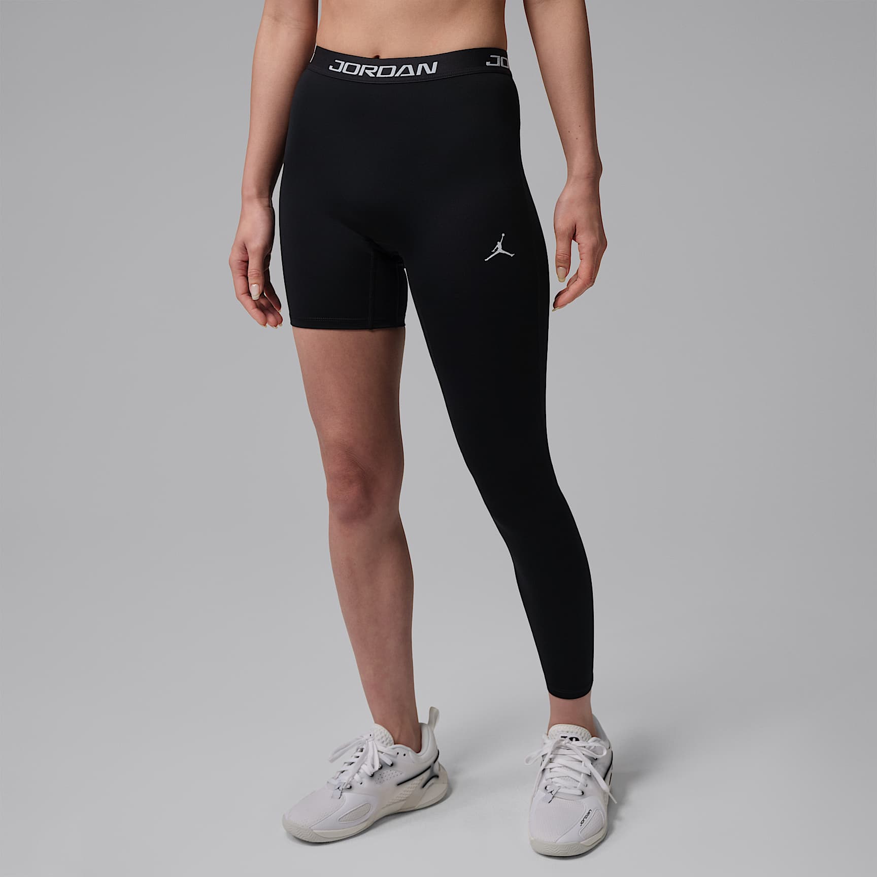 ジョーダン スポーツ ウィメンズ ハイライズ シングルレッグ バスケットボールタイツ (左)