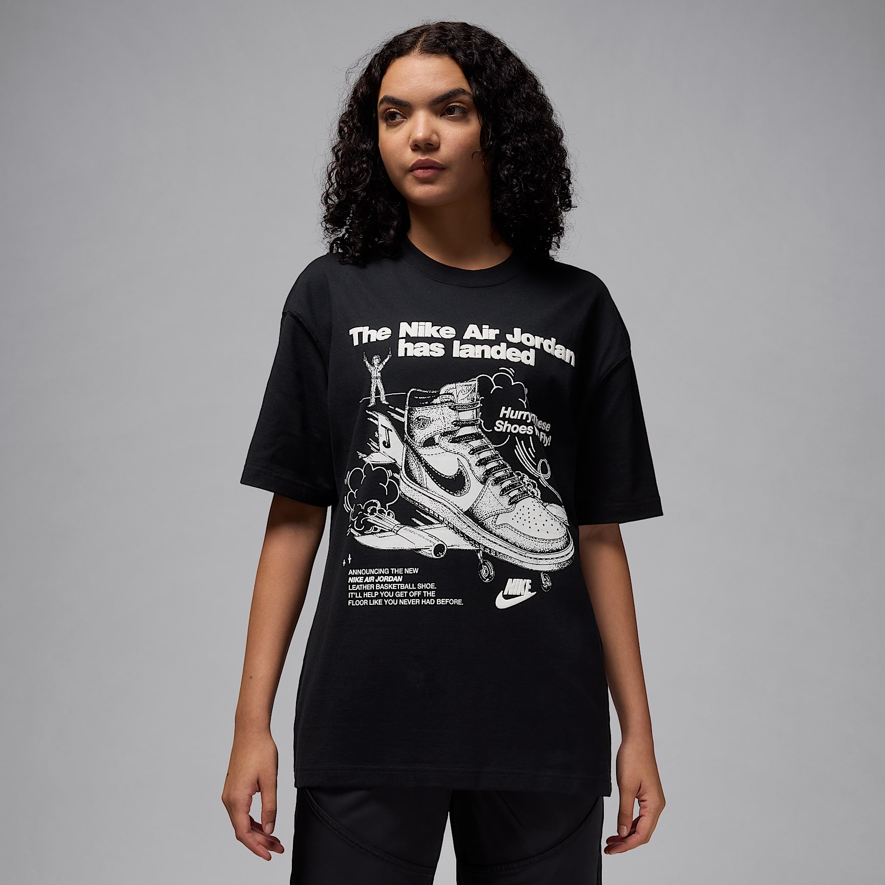 T-shirt à motif oversize Jordan pour femme
