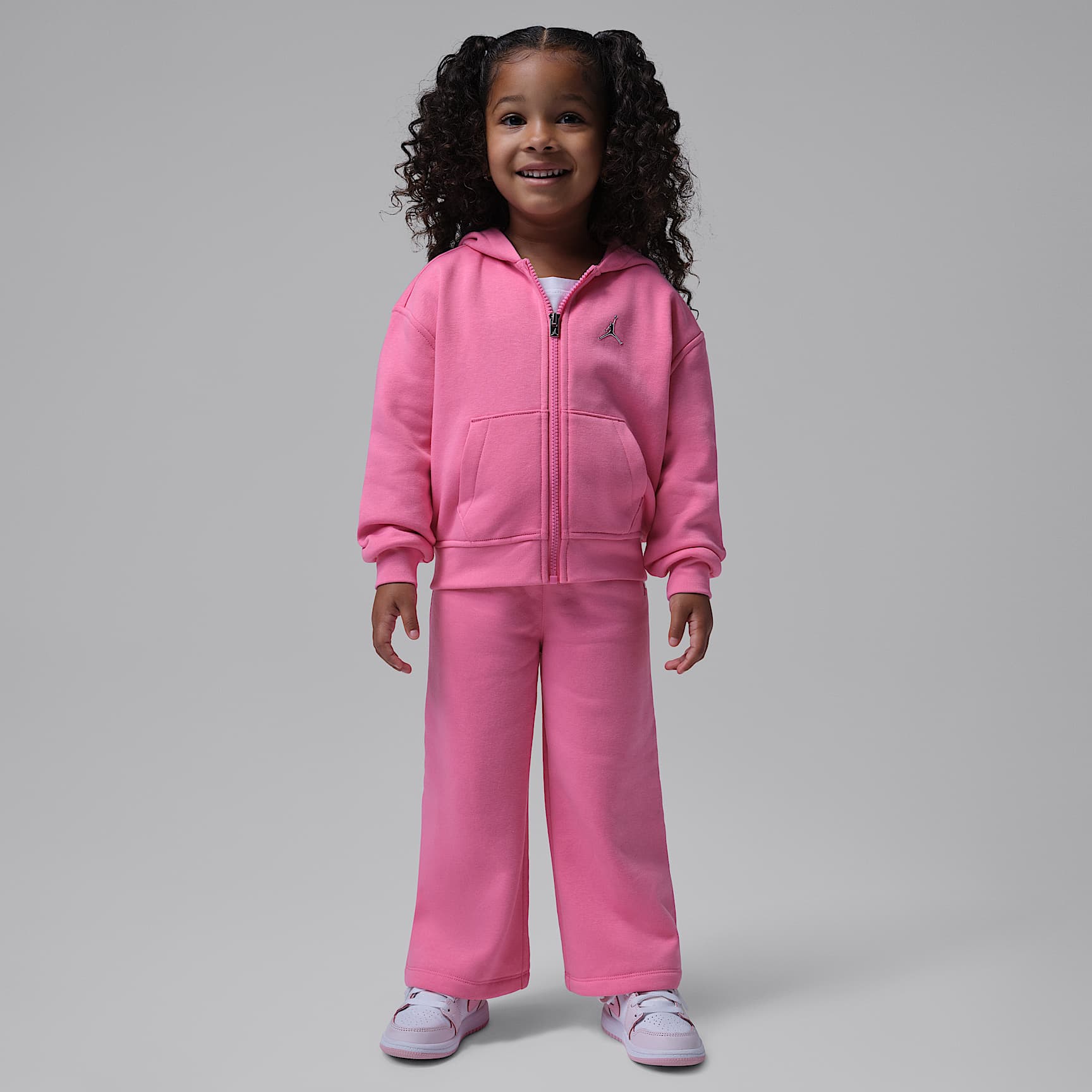 Jordan Brooklyn Fleece 2-teiliges Kapuzenjacken-Set (Kleinkinder)