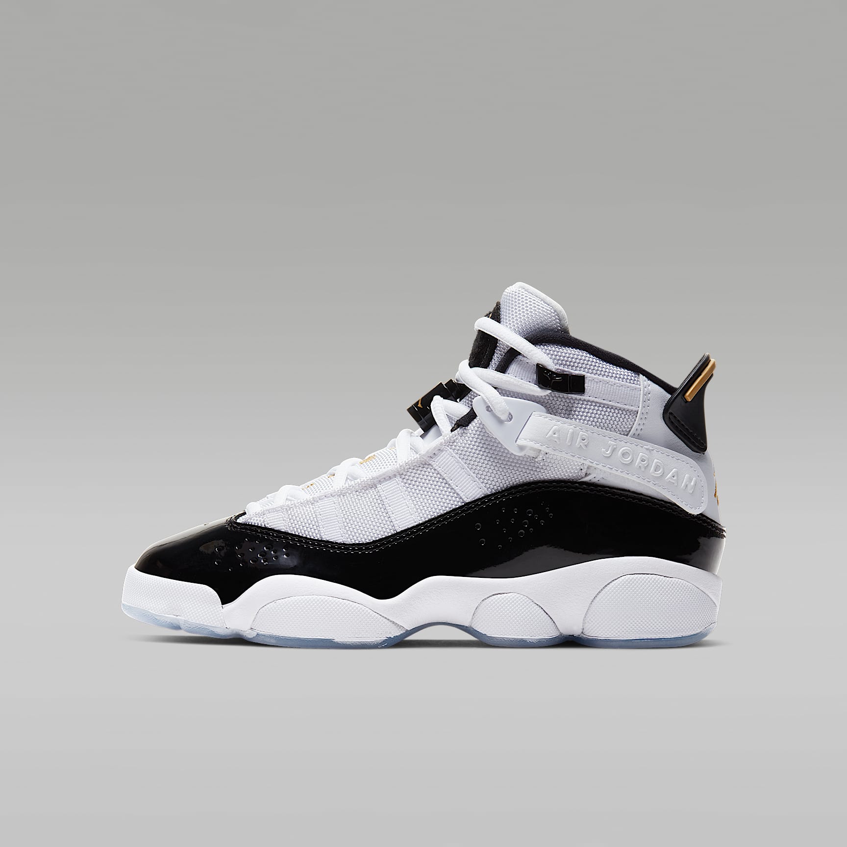 jordan 6 black white gold