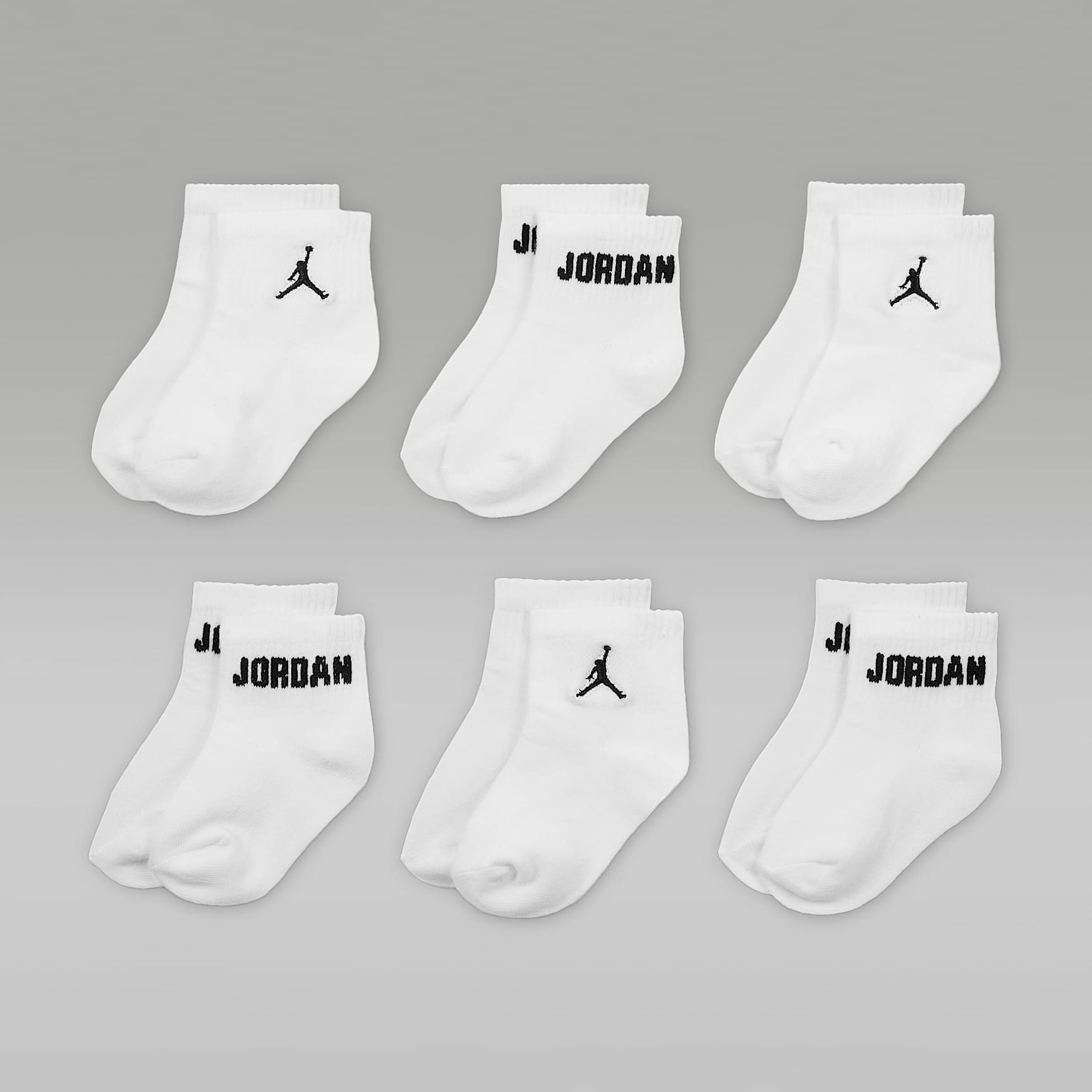 Jordan Everyday Essentials Baby /Toddler Ankle Socks (6 Pairs)
