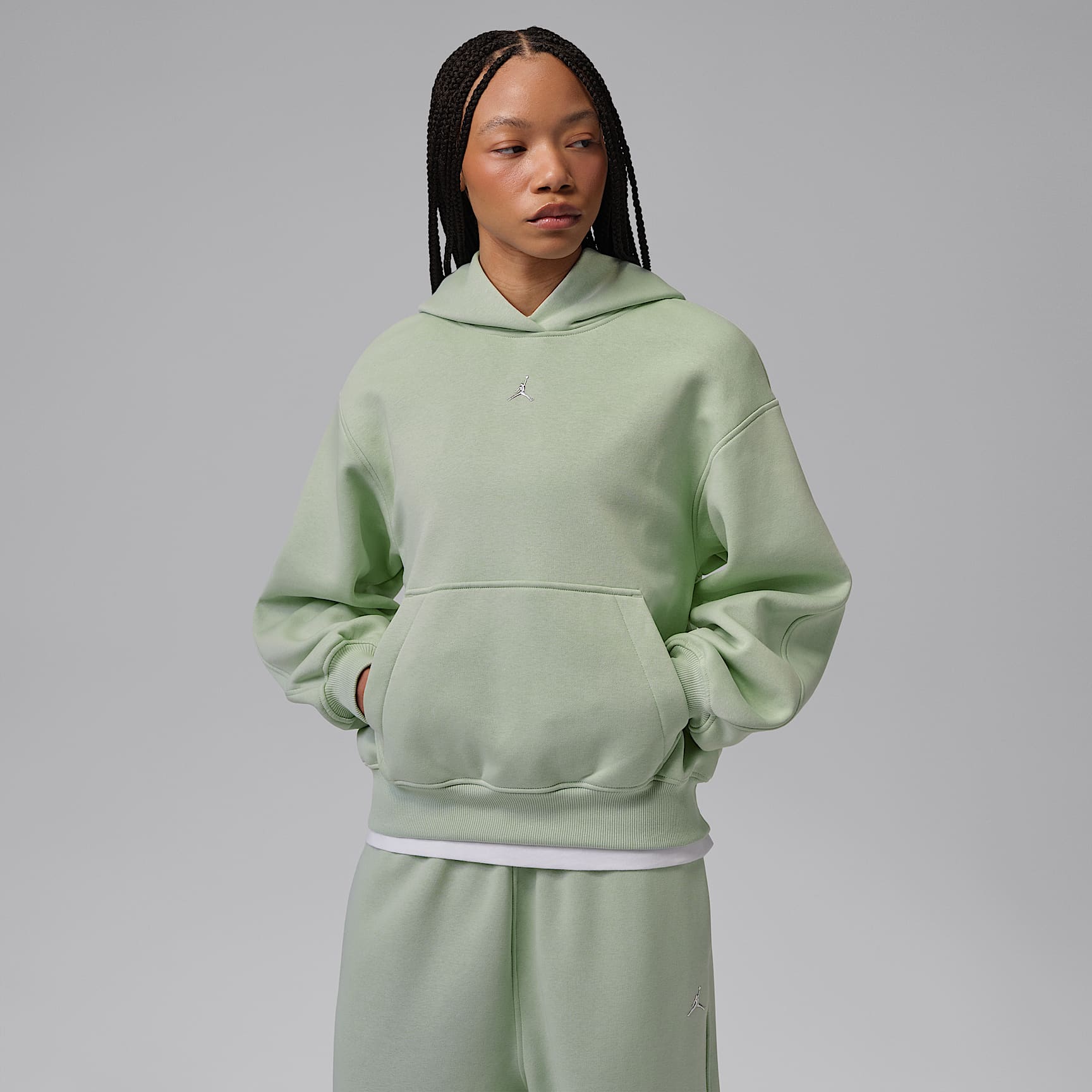 Sudadera con gorro sin cierre para mujer Jordan Brooklyn