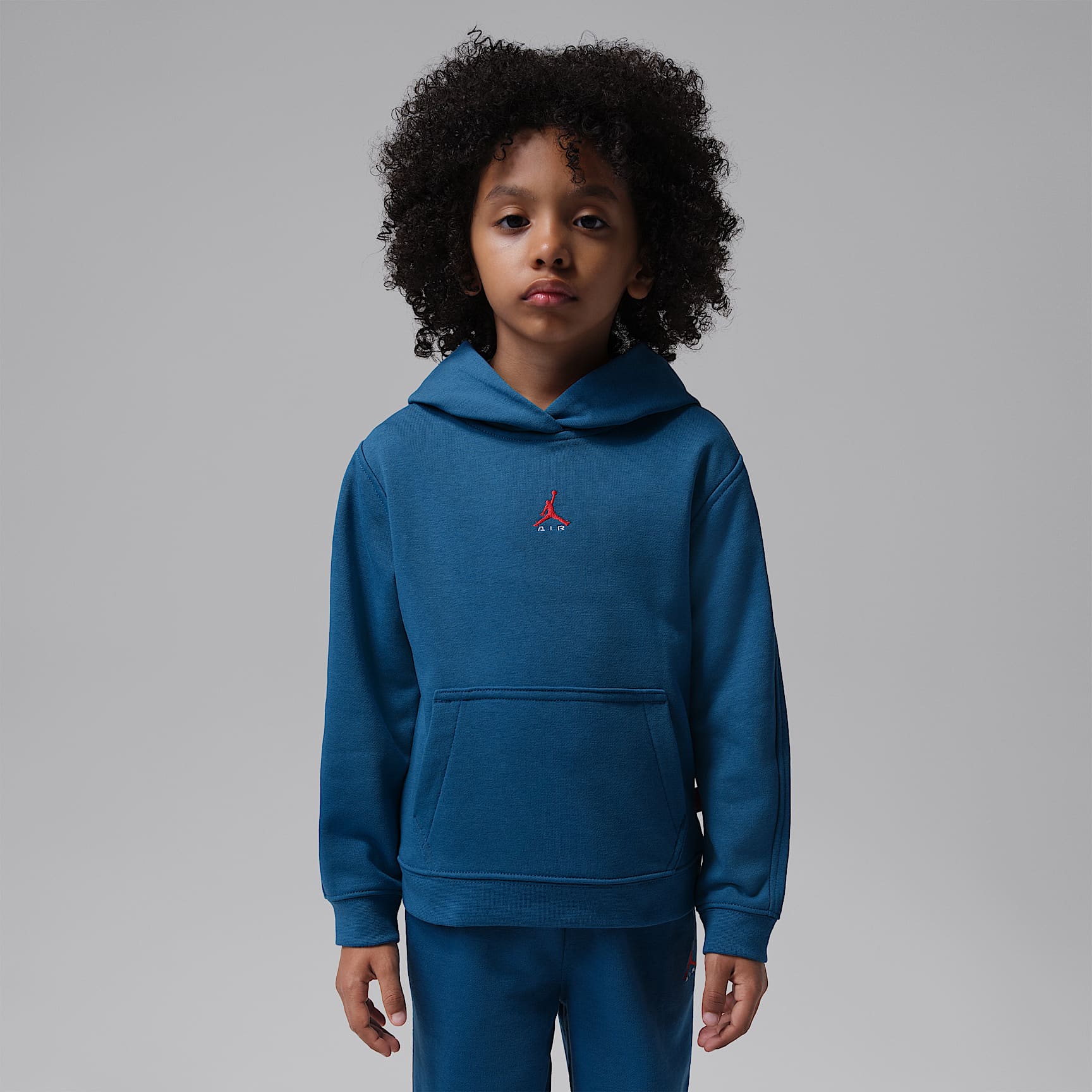 Sudadera con gorro sin cierre de French Terry Jordan Brooklyn para niños talla pequeña