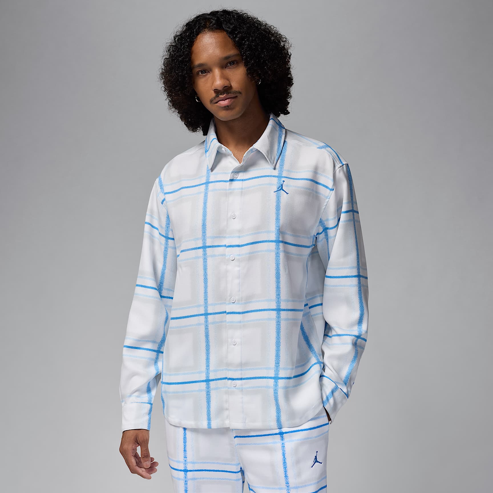 ジョーダン エッセンシャル メンズ プレイド フランネル トップ